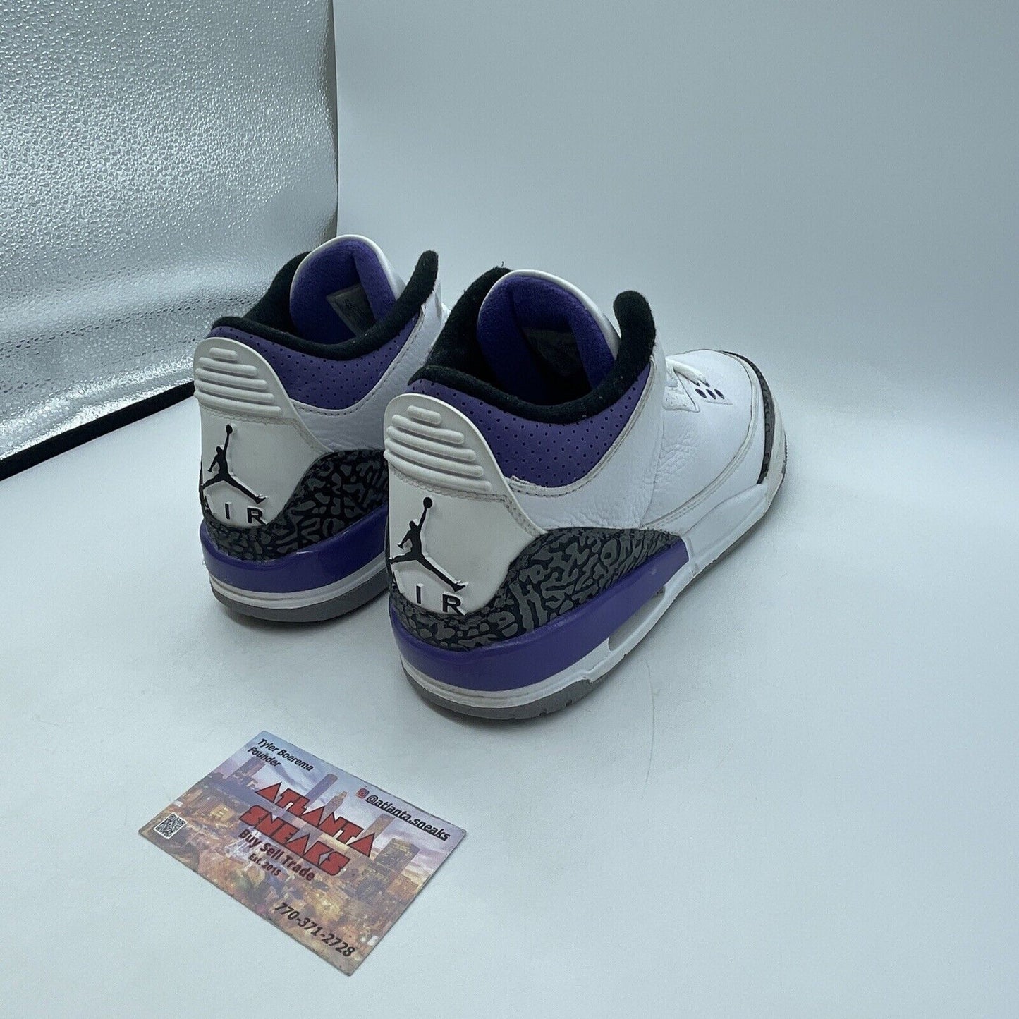 Size 6 (GS) - Jordan 3 Retro Mid Dark Iris White Grey Purple Black (DM0967-105)