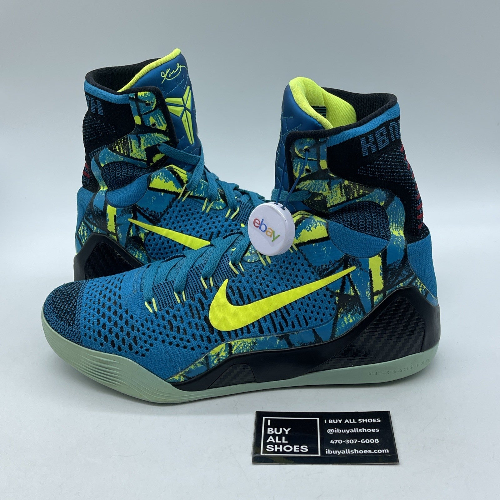 Size 10 - Nike Kobe 9 Elite Perspective Blue Red Black Suede (630847-400)