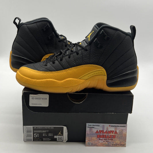 Size 5.5Y - Air Jordan 12 Retro University Gold 2020 (153265-070)