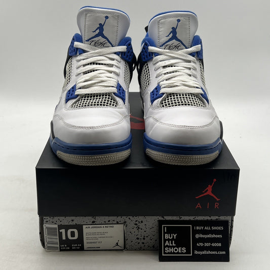 Size 10 - Air Jordan 4 Retro Mid Motorsports (308497-117)