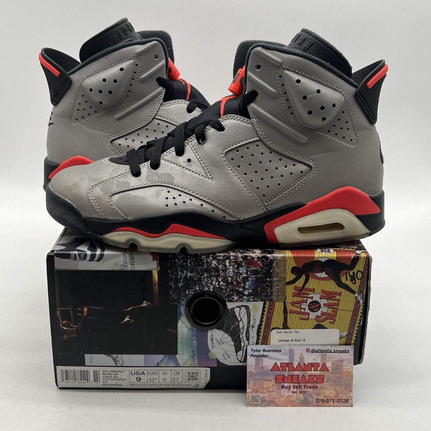 Size 9 - Air Jordan 6 Retro SP Reflections Of A Champion Red (CI4072-001)