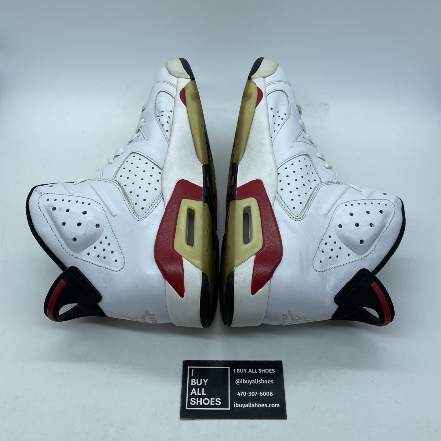 Size 10.5 - Air Jordan 6 Retro Bulls White Red Suede Leather (384664-102)
