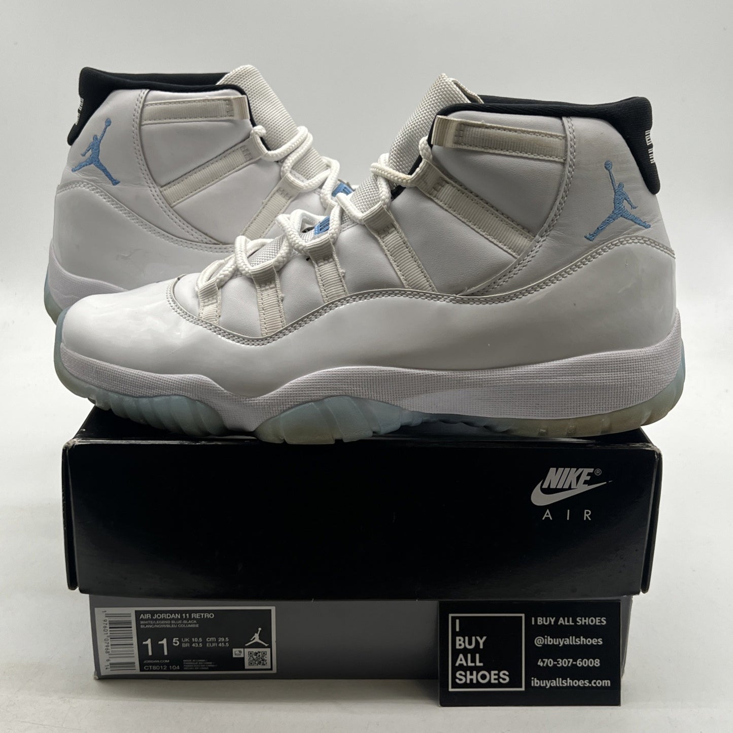 Size 11.5 - Air Jordan 11 Retro 2024 Legend Blue / Columbia (CT8012-104)