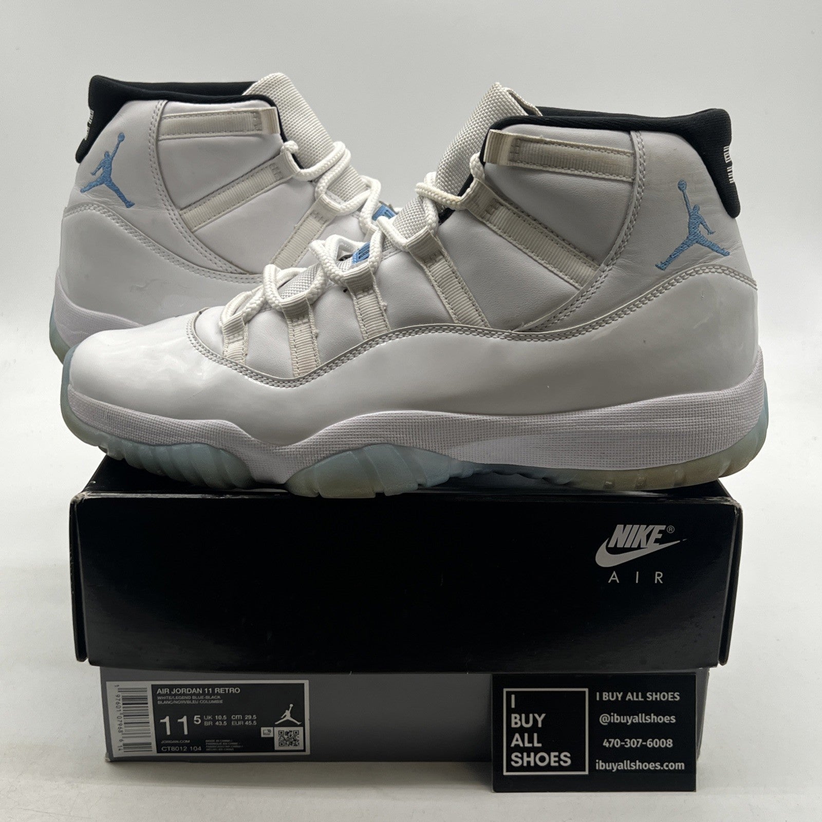 Size 11.5 - Air Jordan 11 Retro 2024 Legend Blue / Columbia (CT8012-104)