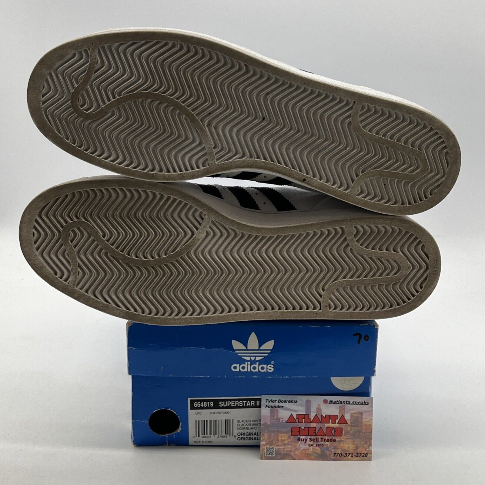 Size 13 - adidas Superstar 2 Black White (664819)