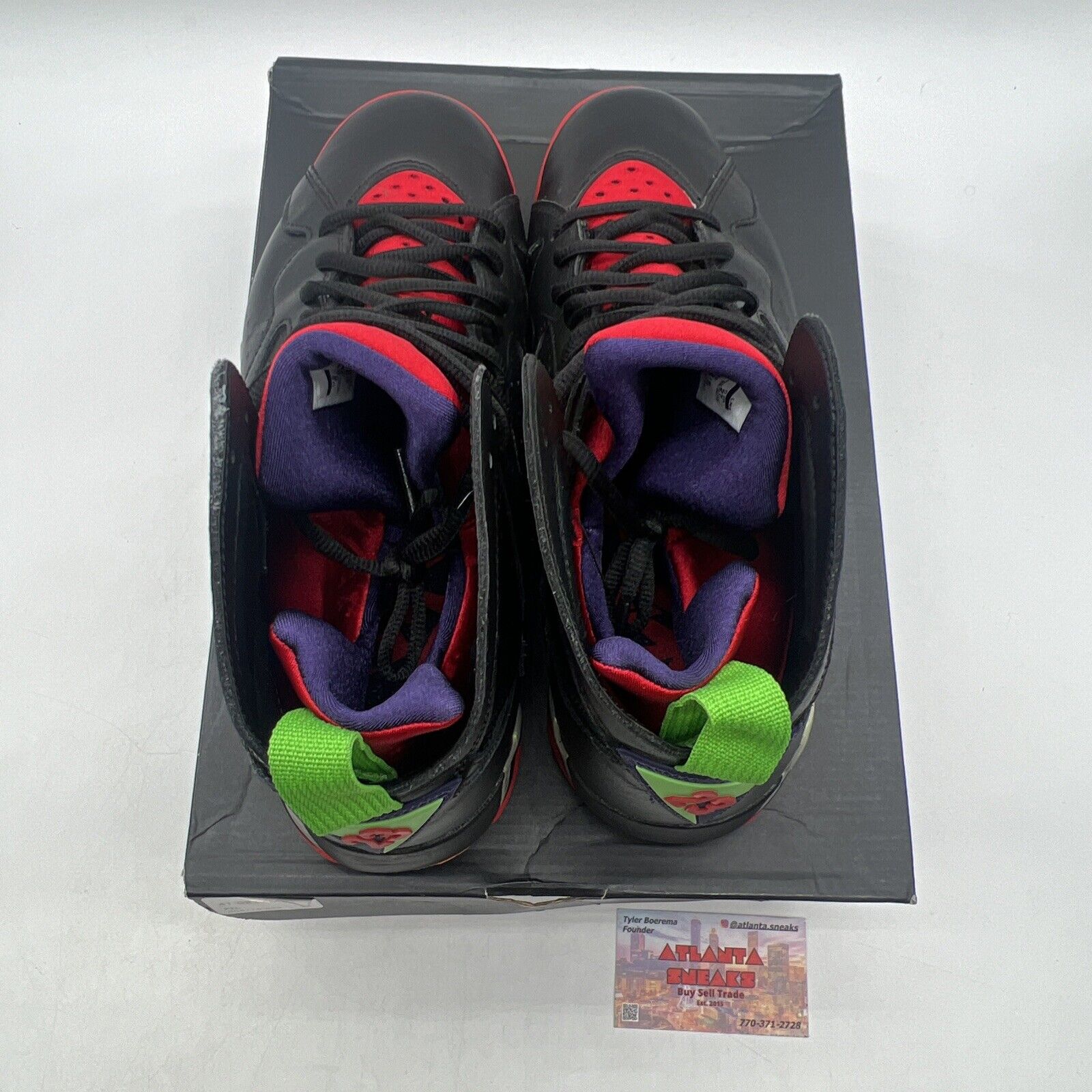 Size 9 - Air Jordan 7 Retro Marvin the Martian Red Green Black (304775-029)