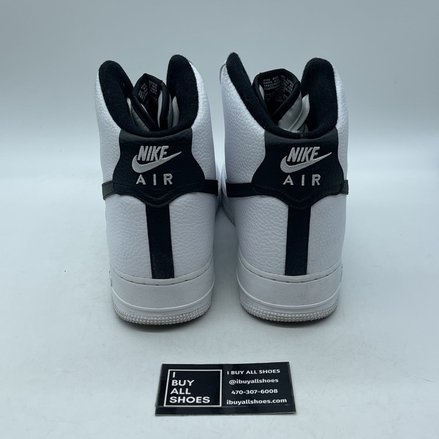 Size 12 - Nike Air Force 1 White Black Leather (CT2303-100)
