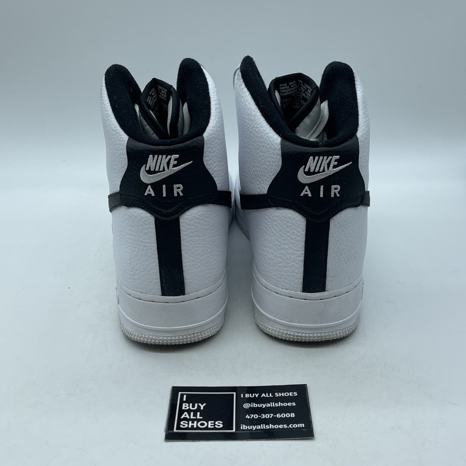 Size 12 - Nike Air Force 1 White Black Leather (CT2303-100)