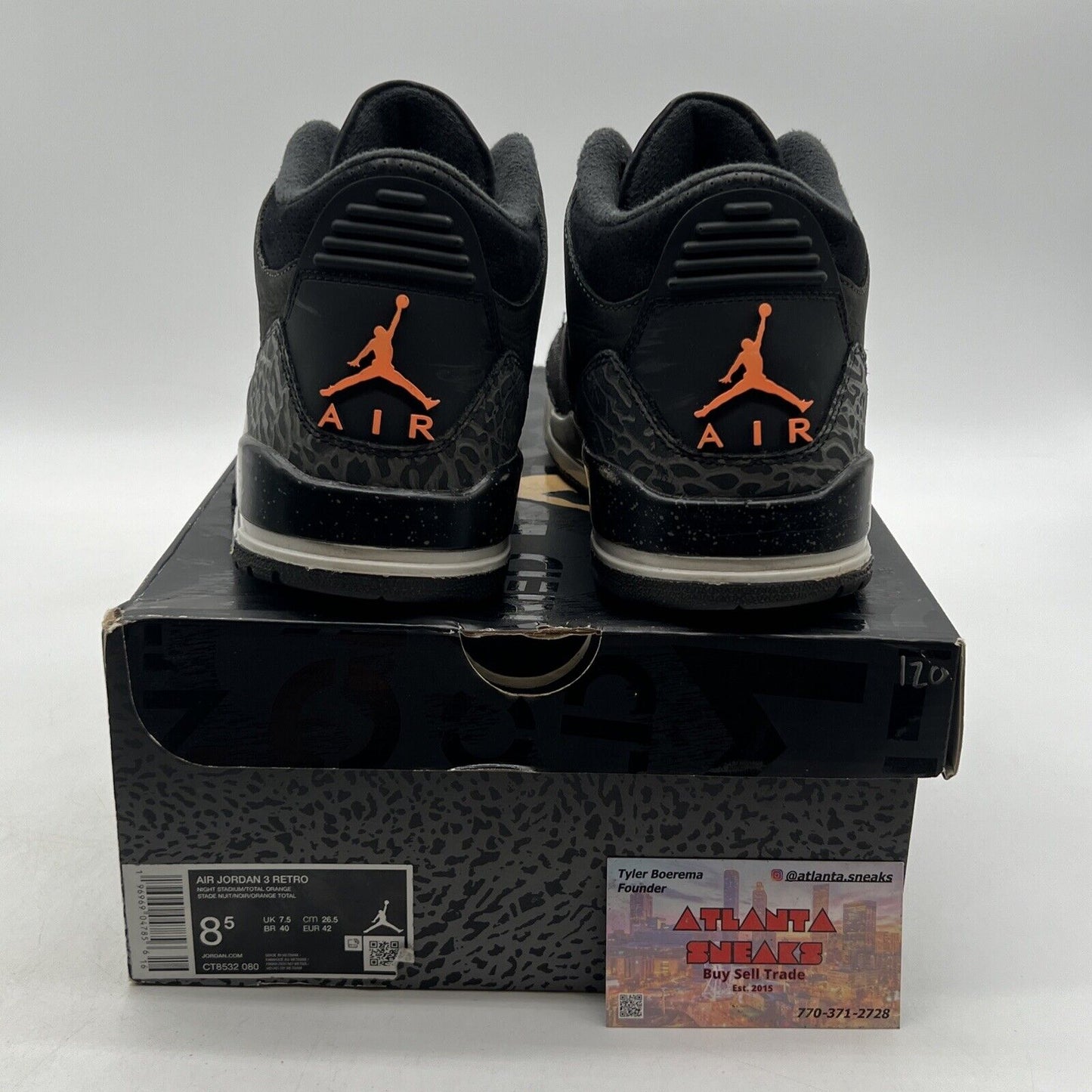 Size 8.5 - Jordan 3 Retro 2023 Mid Fear (CT8532-080)