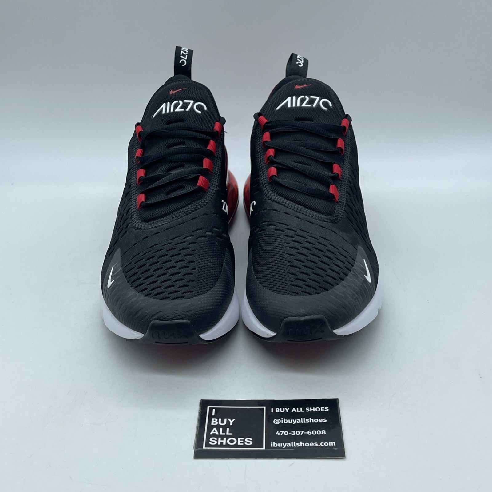 Size 9.5 - Nike Air Max 270 Bred Black Red White Suede (AH8050-022)