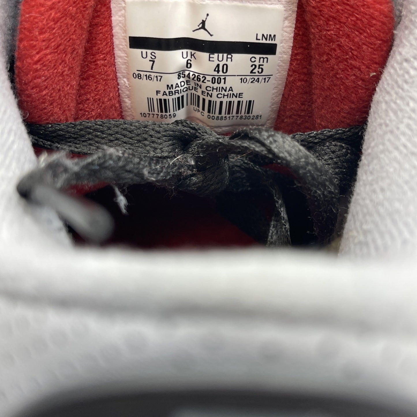 Size 7 - Jordan 3 Retro OG Mid Black Cement Grey Suede Leather (854262-001)