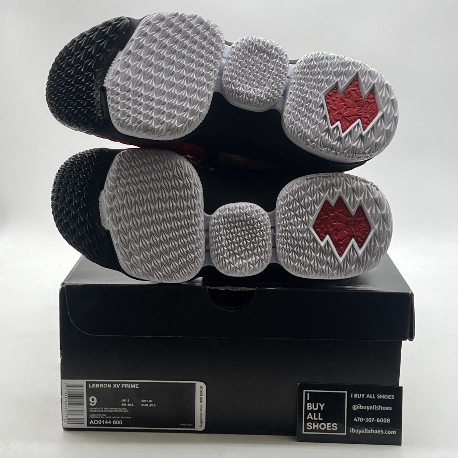 Size 9 - Nike LeBron 15 PE Red Diamond Turf (AO9144-600)