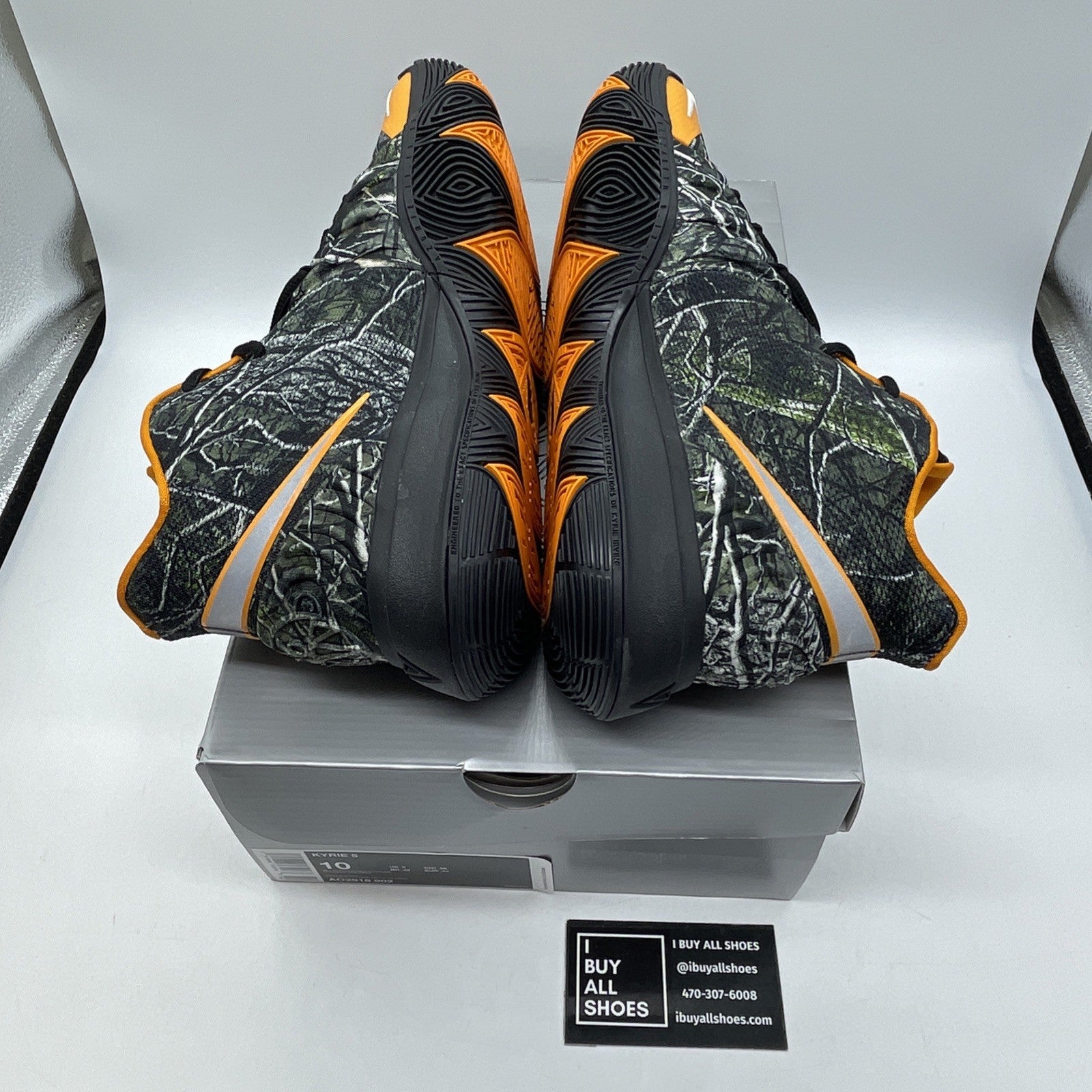 Size 10 - Nike Kyrie 5 PE Taco Orange Black Suede (AO2918-902)