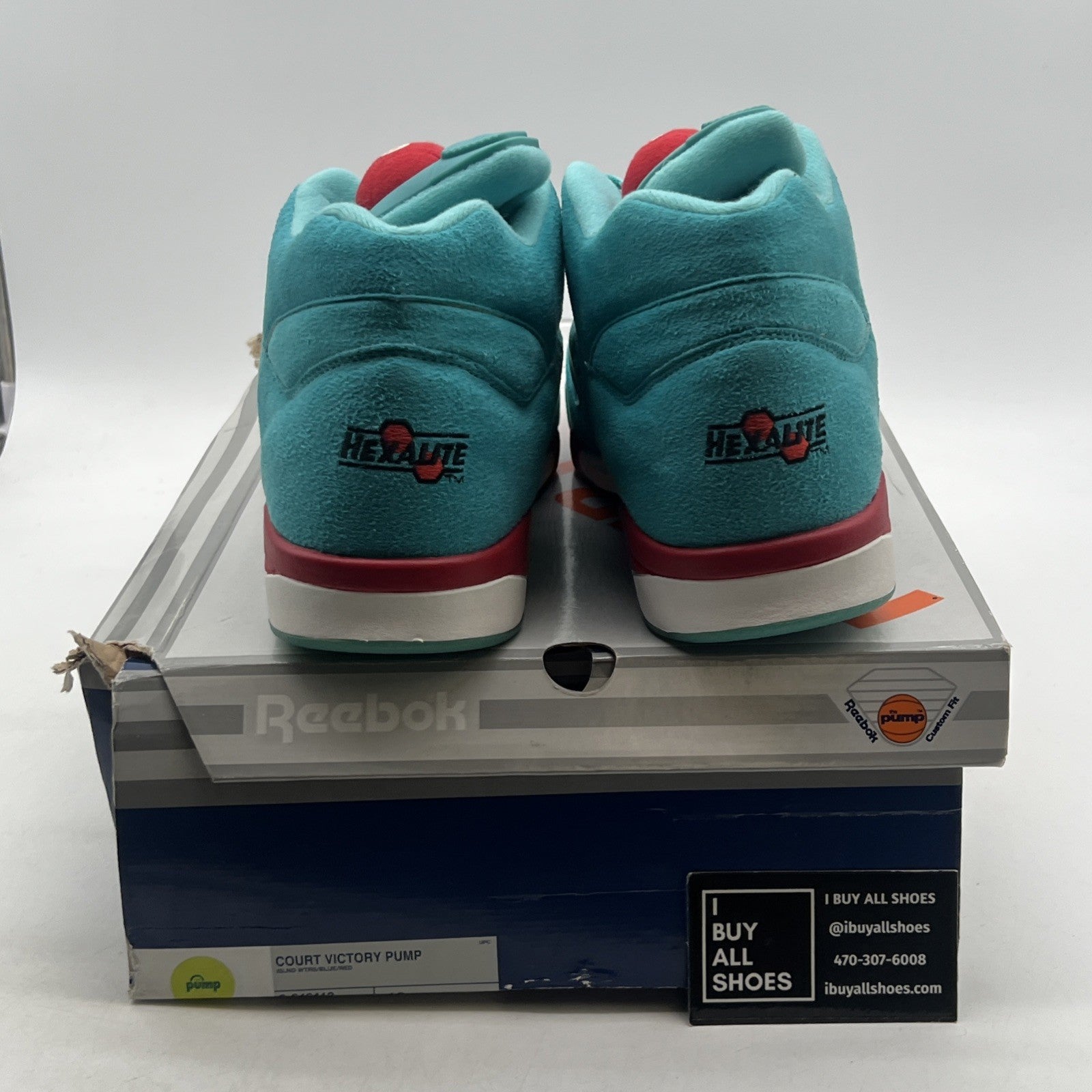 Size 10 - Reebok Court Victory Pump Blue Haze (6-342412)