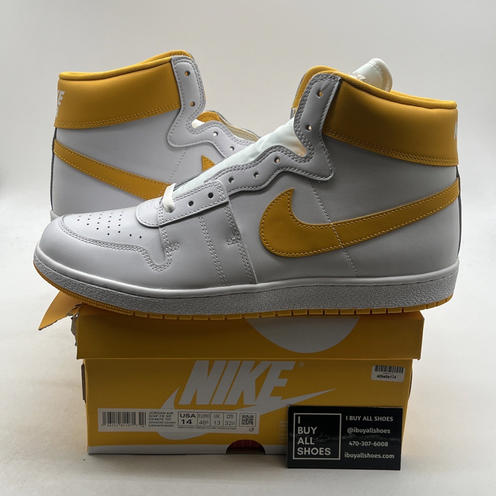 Size 14 - Jordan Air Ship PE SP University Gold (DX4976-107)