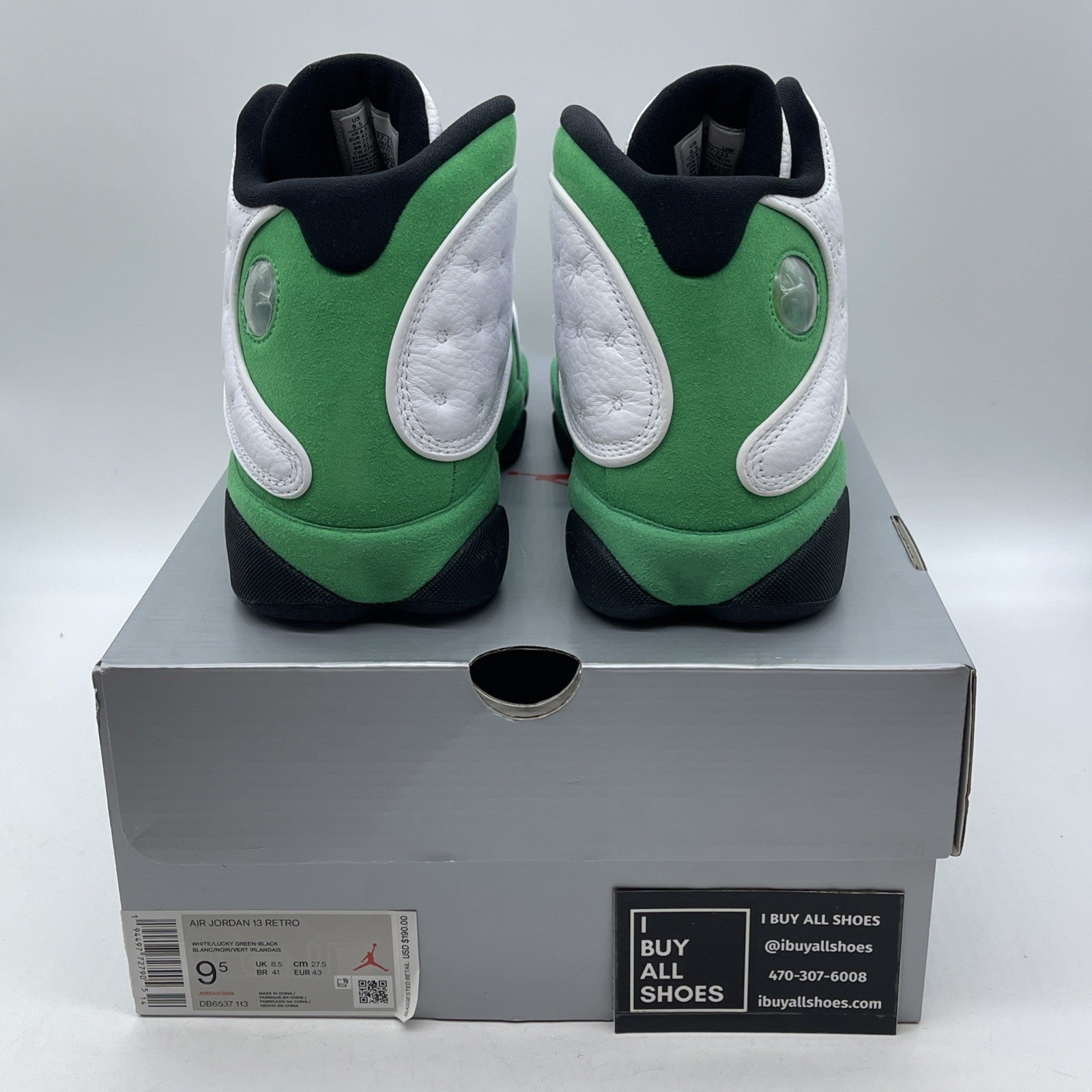 Size 9.5 - Air Jordan 13 Retro Lucky Green 2020 - (DB6537-113)