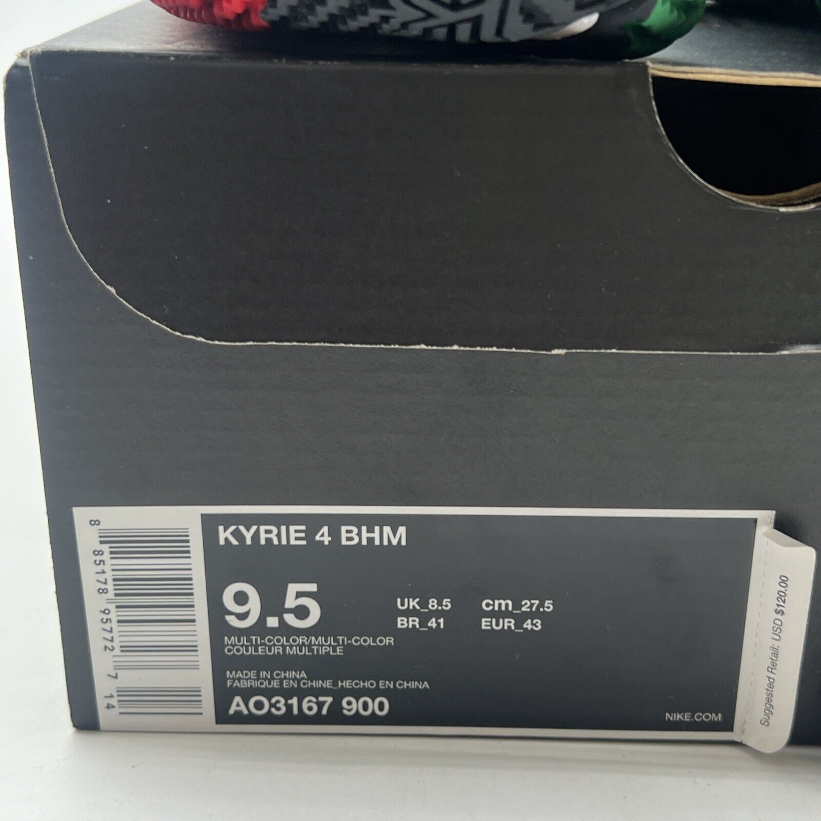 Size 9.5 - Nike Kyrie 4 BHM - (AO3167-900)