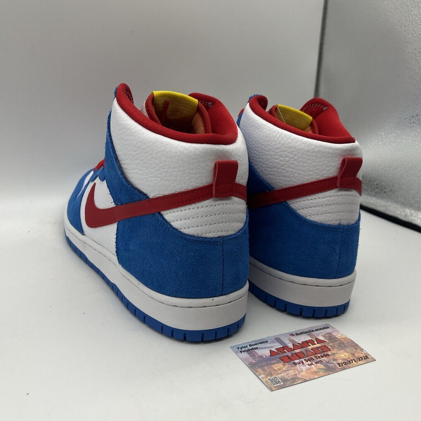 Size 13 - Nike Dunk SB Doraemon Brand New Og All DS Sneakers Blue Red Yellow
