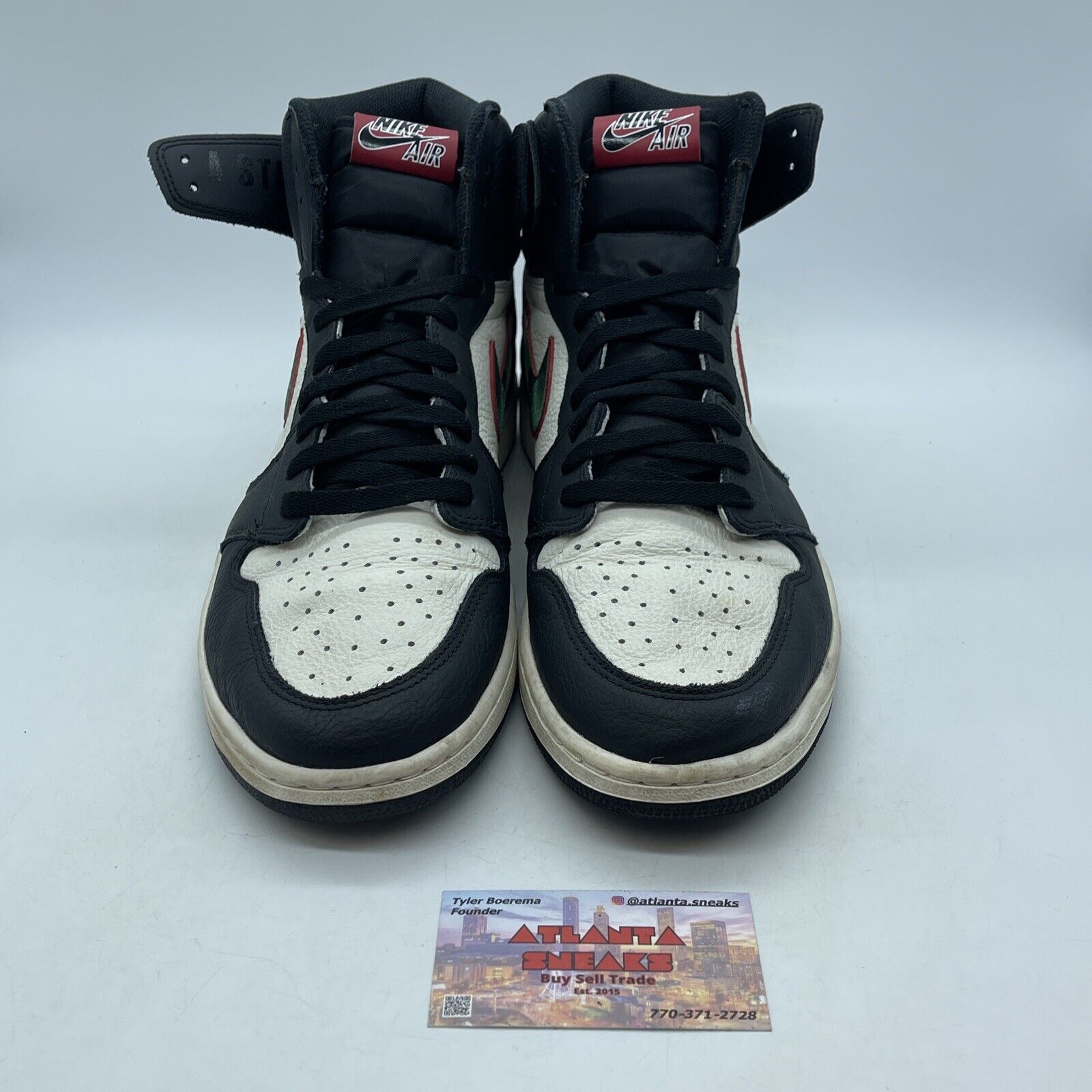 Size 13 - Air Jordan 1 Retro OG High A Star Is Born Black Green (555088-015)