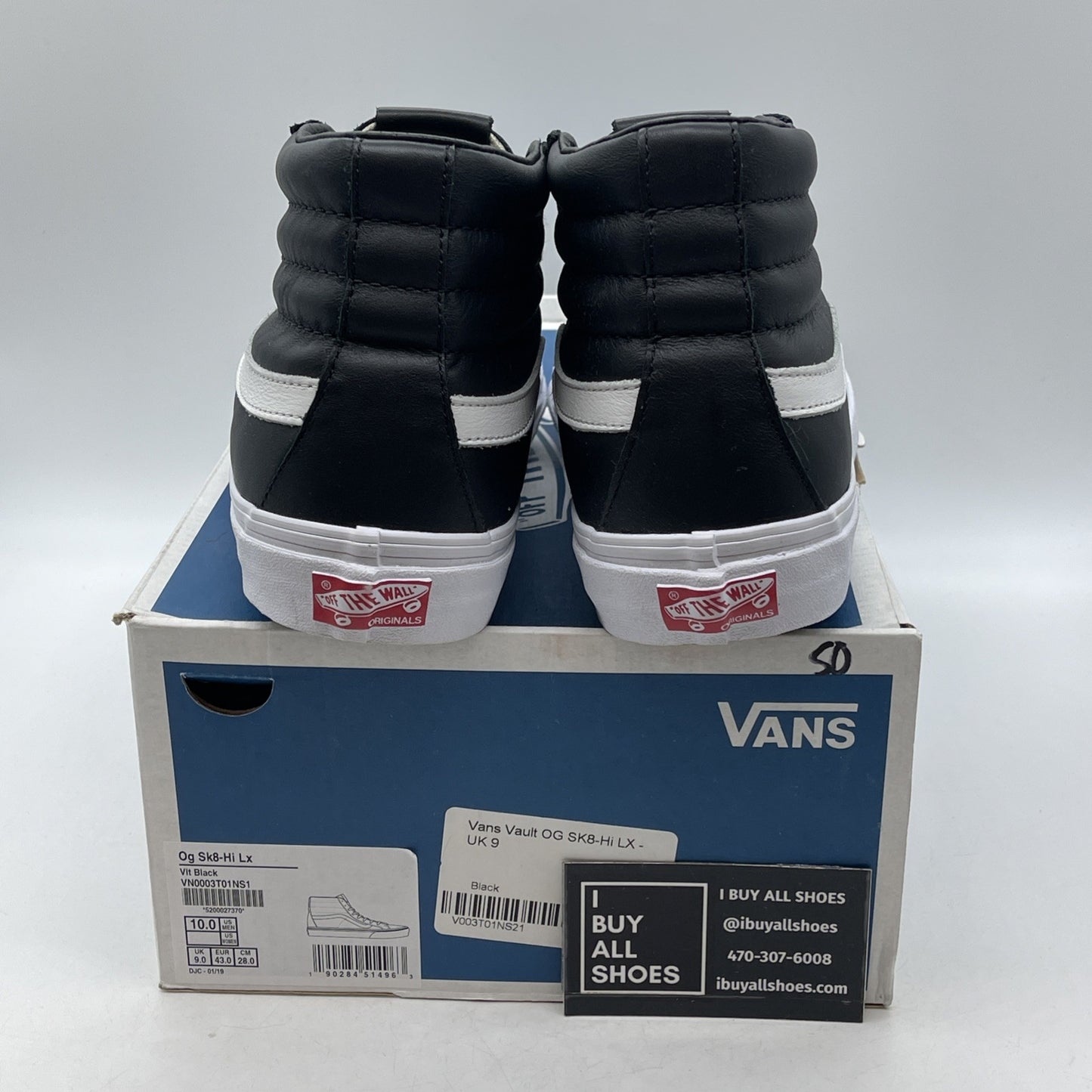 Size 10 - Vans Sk8-Hi Reissue VI VN0A4BVH9H9 Dream Leather Black