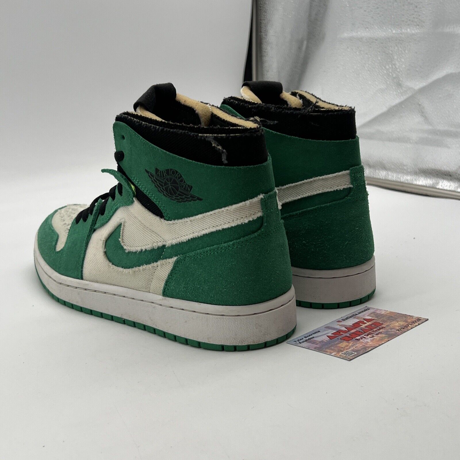 Size 9 - Air Jordan 1 Retro High Zoom Air Green (CT0978-300)