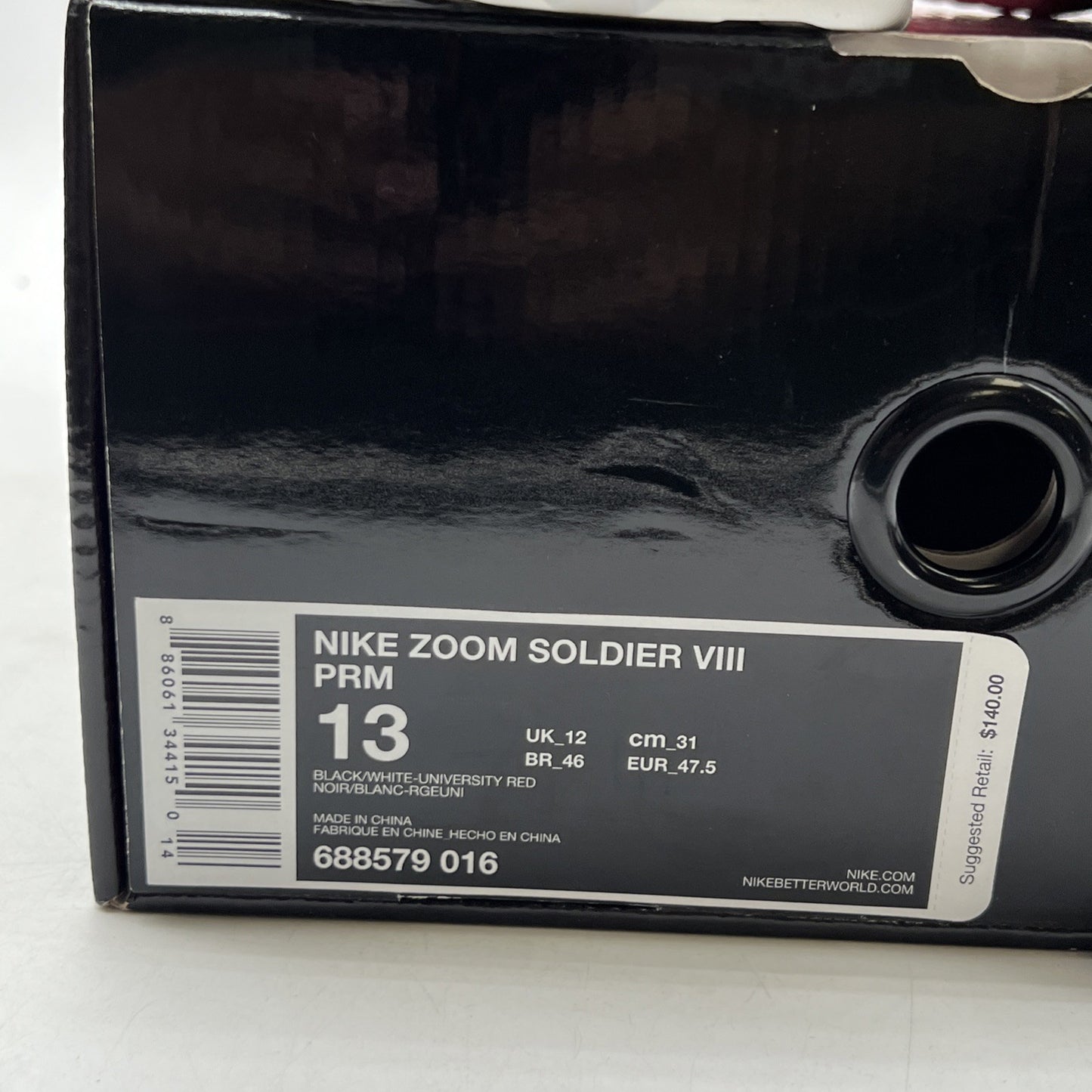 Size 13 - Nike Zoom Soldier 8 Prm Christmas (688579-016)