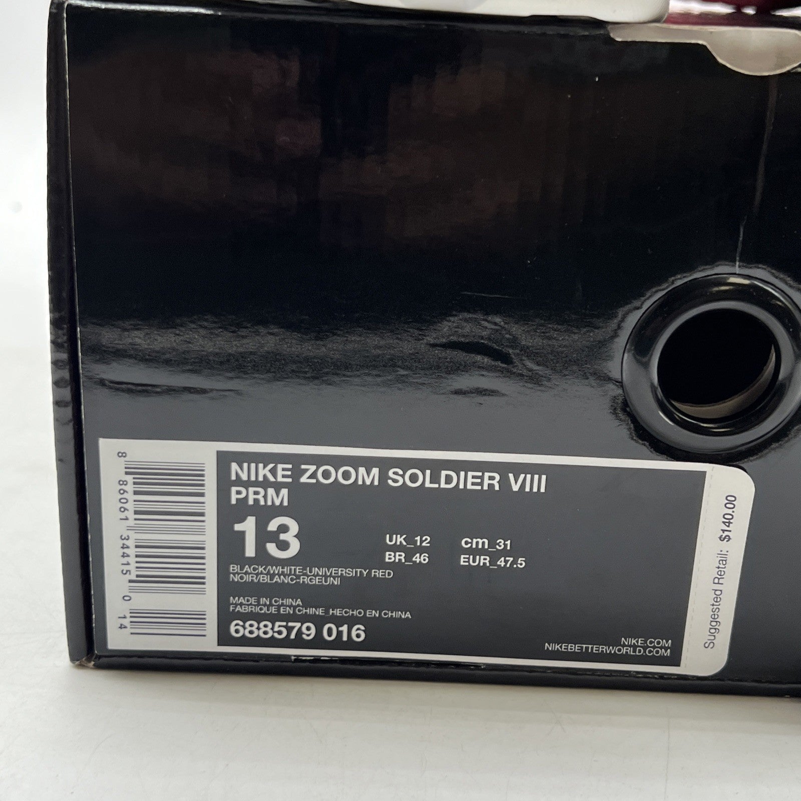 Size 13 - Nike Zoom Soldier 8 Prm Christmas (688579-016)