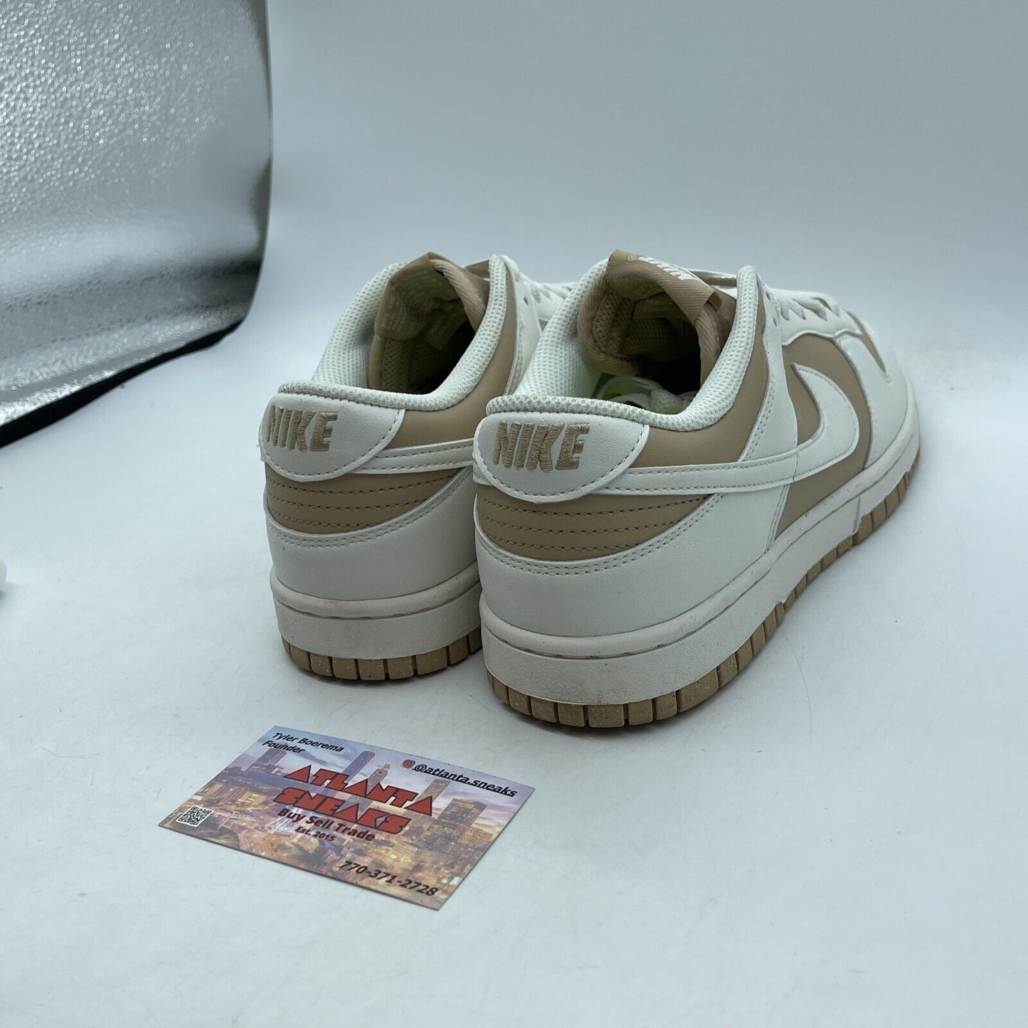 Size 9W - Nike Dunk Next Nature Low Hemp  Brown White Leather (DD1873-200)