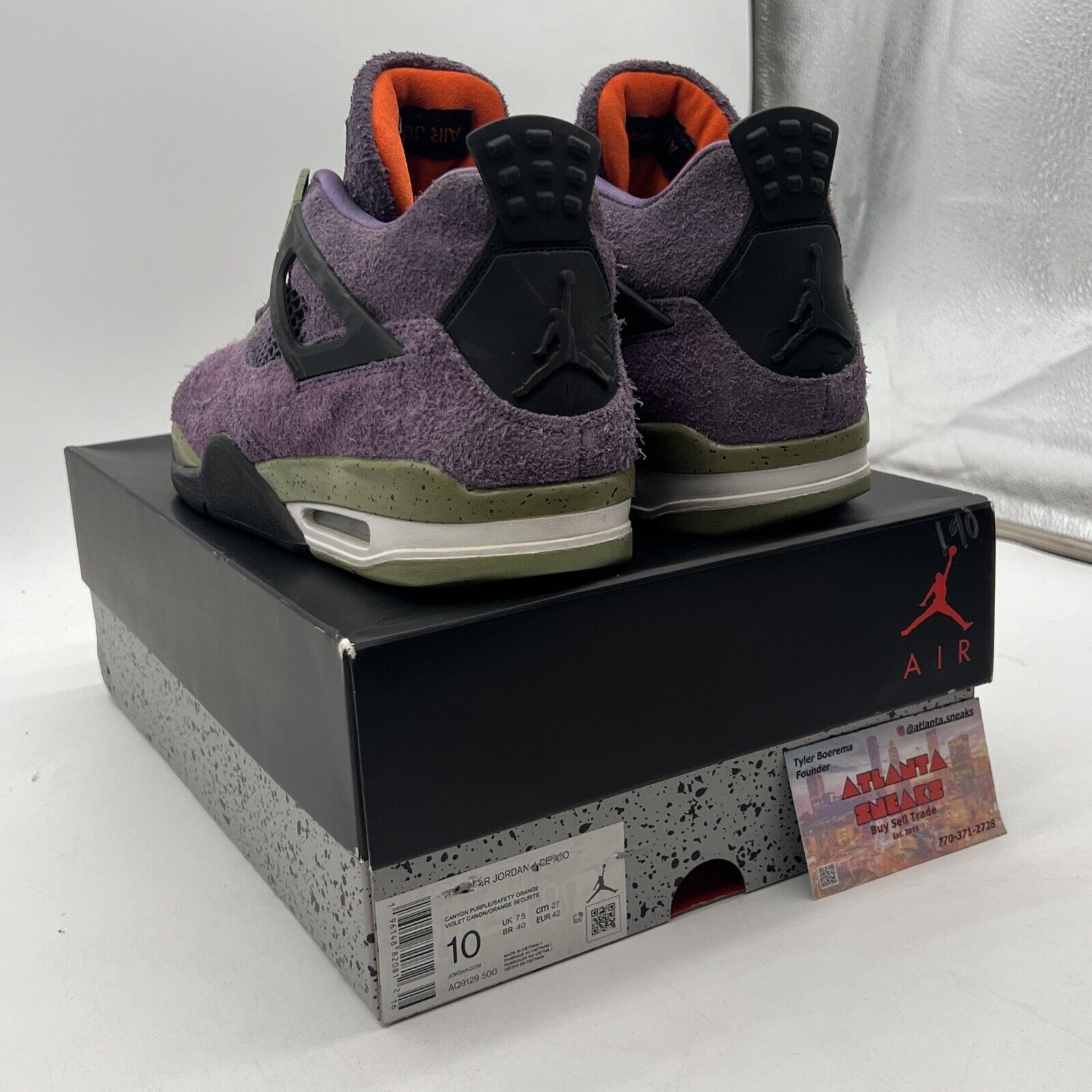 Size 10W - Nike Air Jordan 4 Retro Mid Canyon Purple (AQ9129-500)