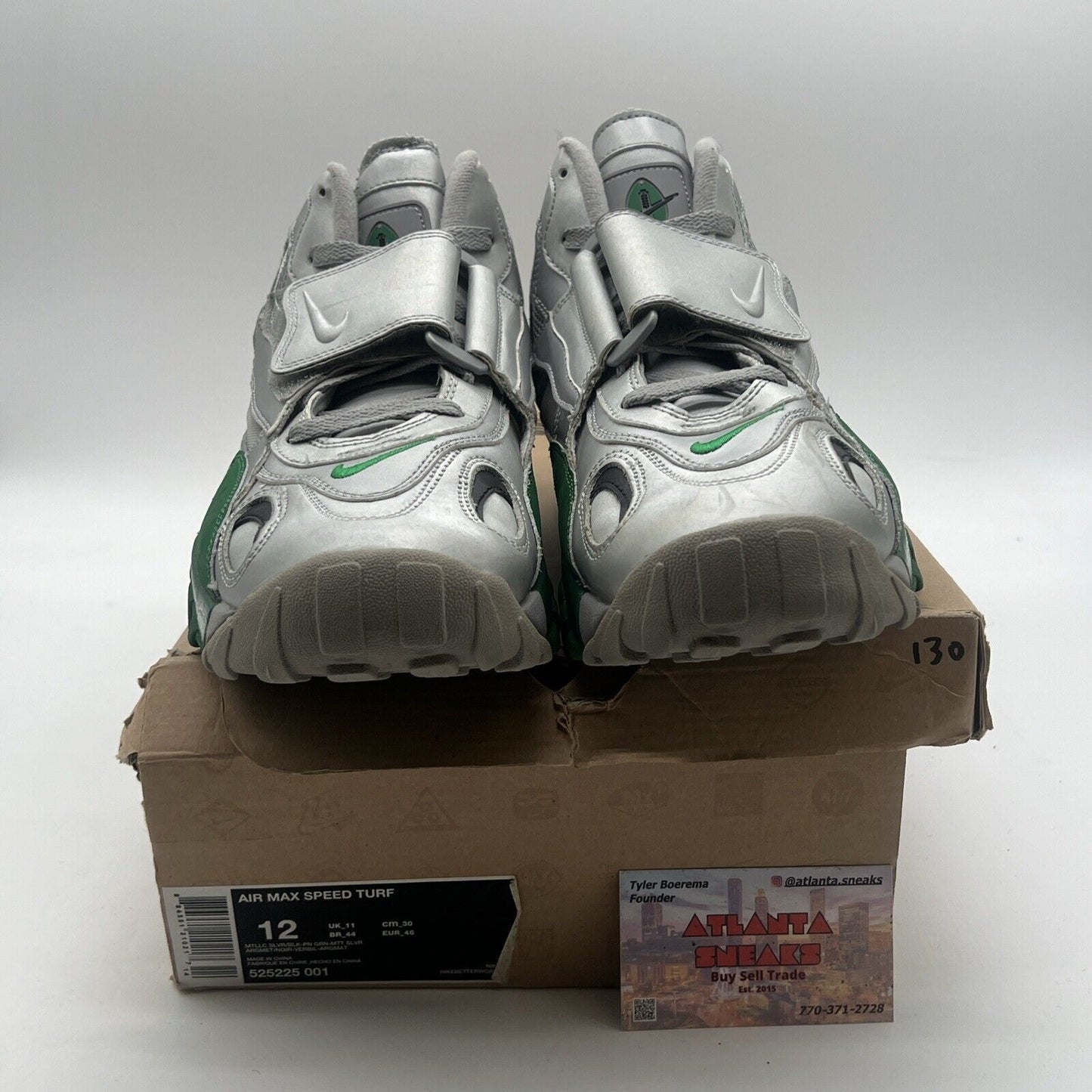 Size 12 - Nike Air Max Speed Turf Silver (525225-001)