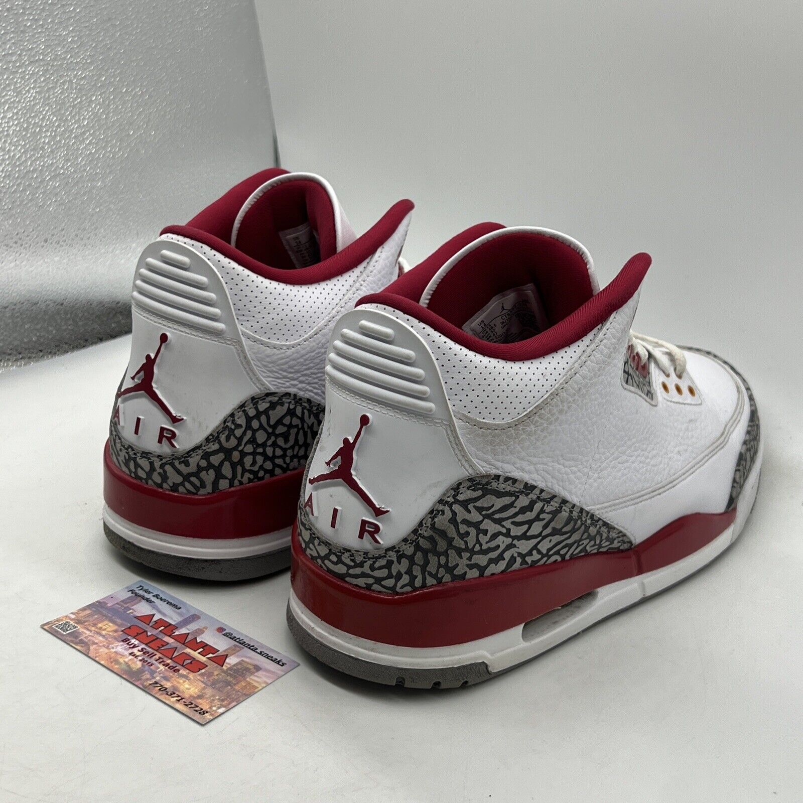 Size 14 - Jordan 3 Retro Mid Cardinal Red White Leather (CT8532-126)