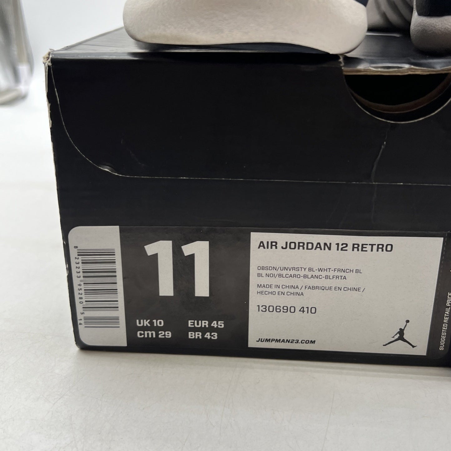 Size 11 - Air Jordan 12 Retro 2012 Obsidian (130690-410)