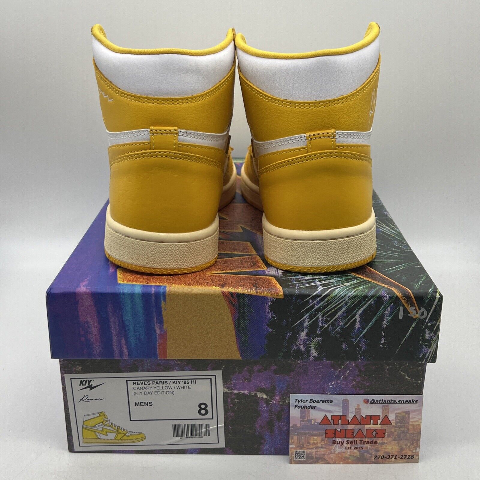 KIY REVES PARIS / '85 HI KIY DAY EDITION CANARY YELLOW OFF WHITE 1 POLLEN Size 8