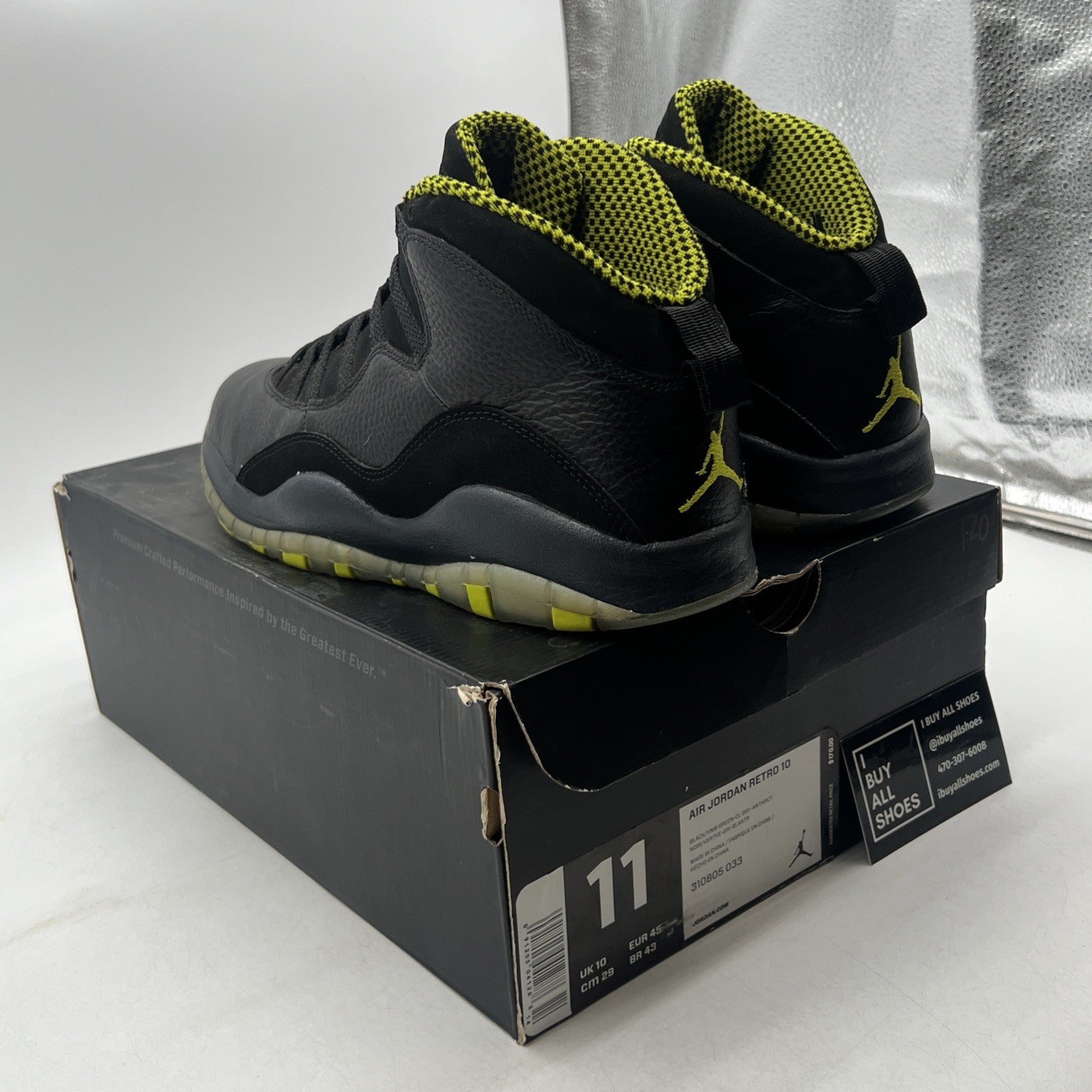 Size 11 - Air Jordan 10 Retro Venom (310805-033)
