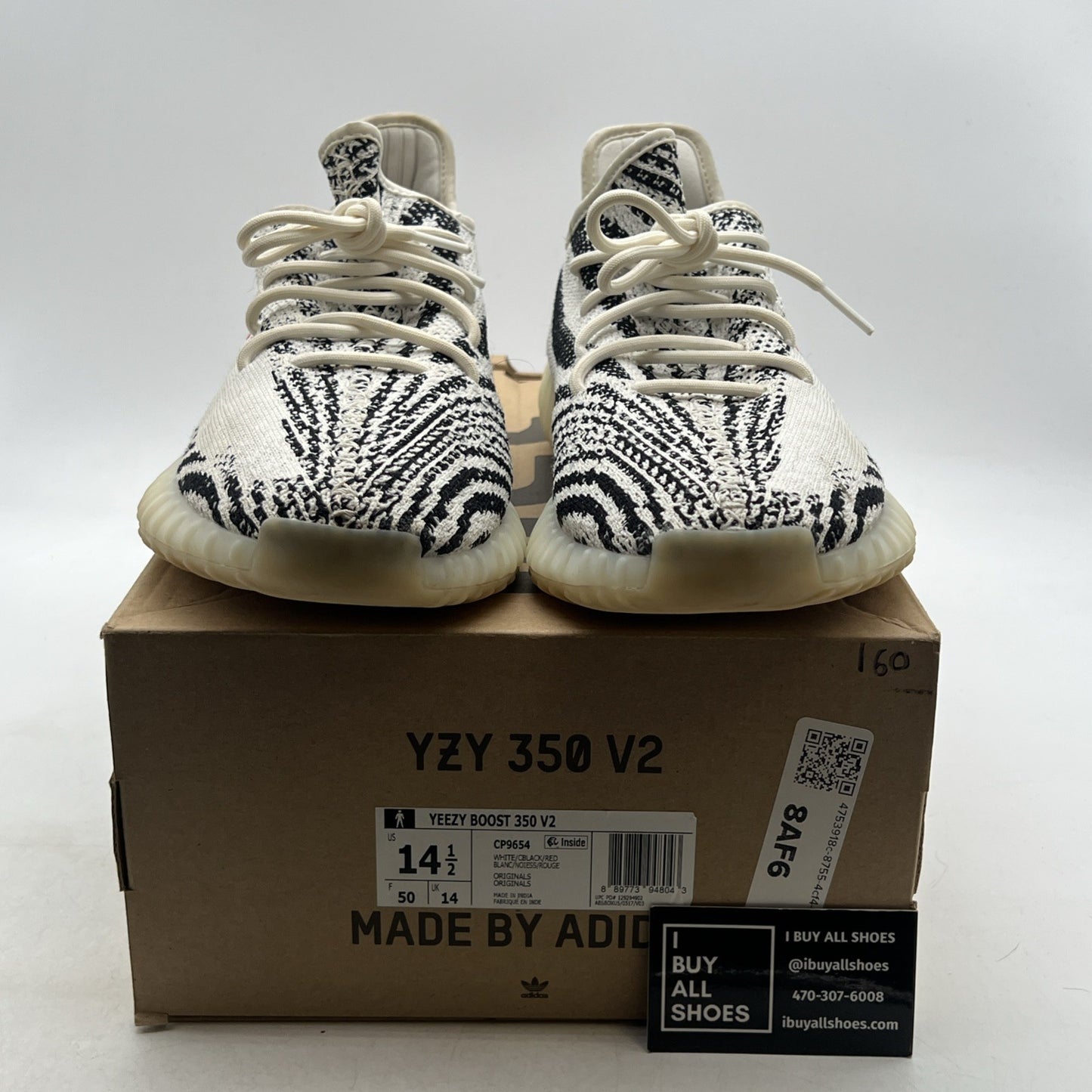 Size 14.5 - adidas Yeezy Boost 350 V2 Low Zebra (CP9654)