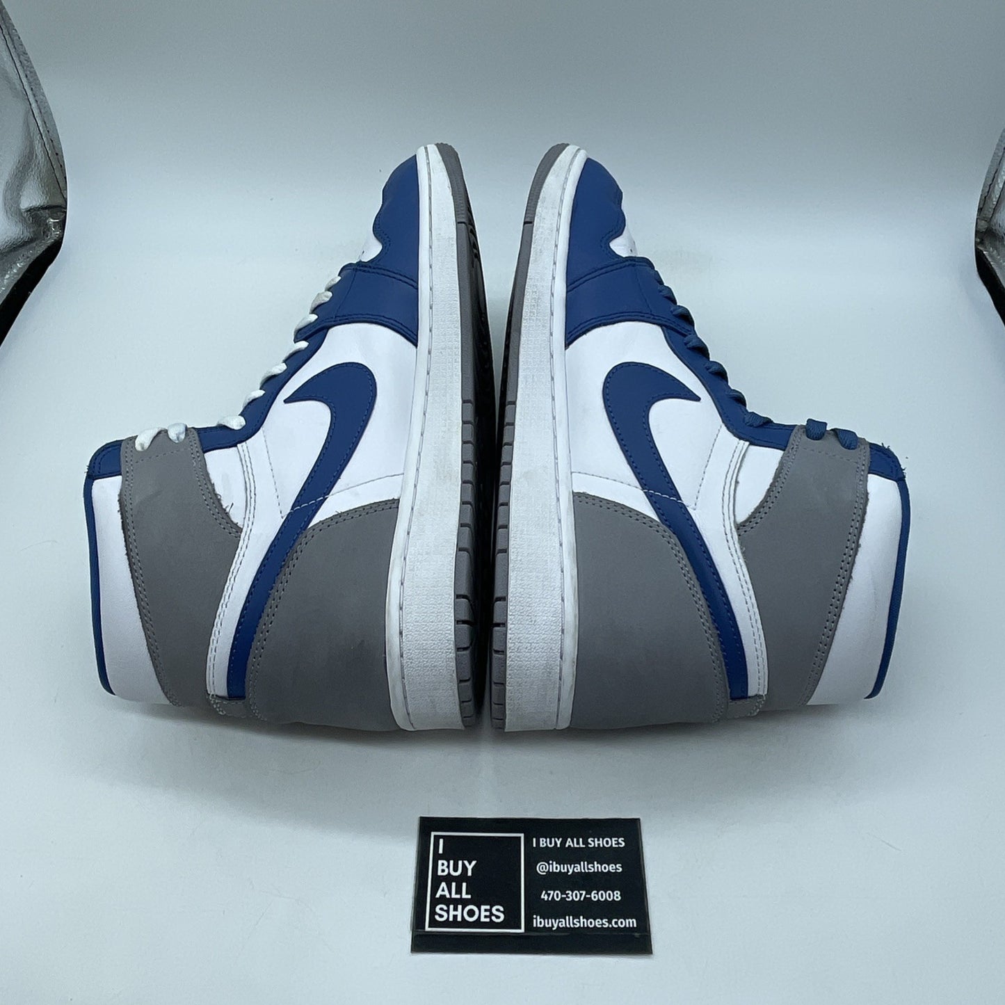 Size 12 - Jordan 1 Retro OG High True Blue Grey Suede Leather (DZ5485-410)