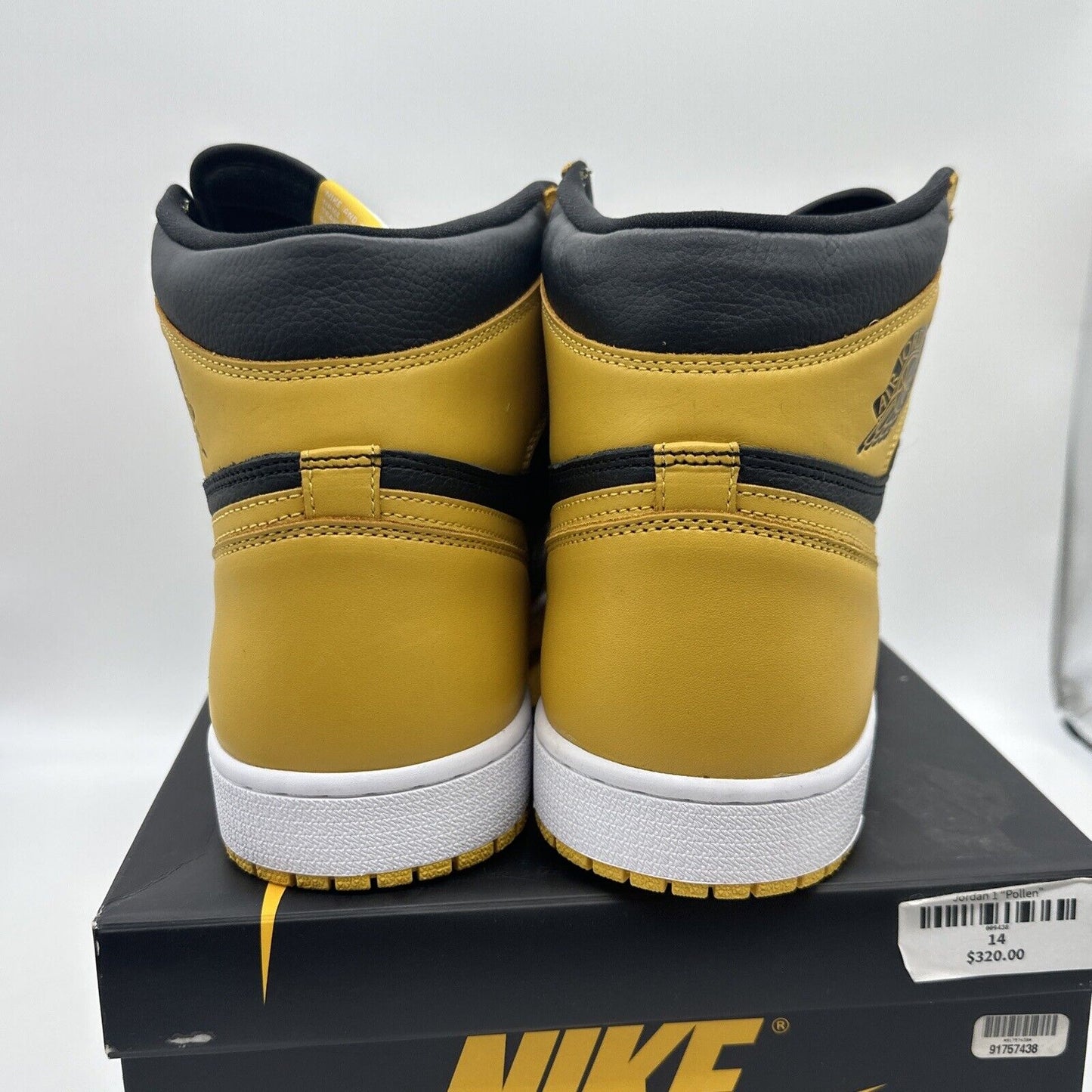 Size 14 - Jordan 1 Retro OG High Pollen Yellow Black Leather Rare Size OG All