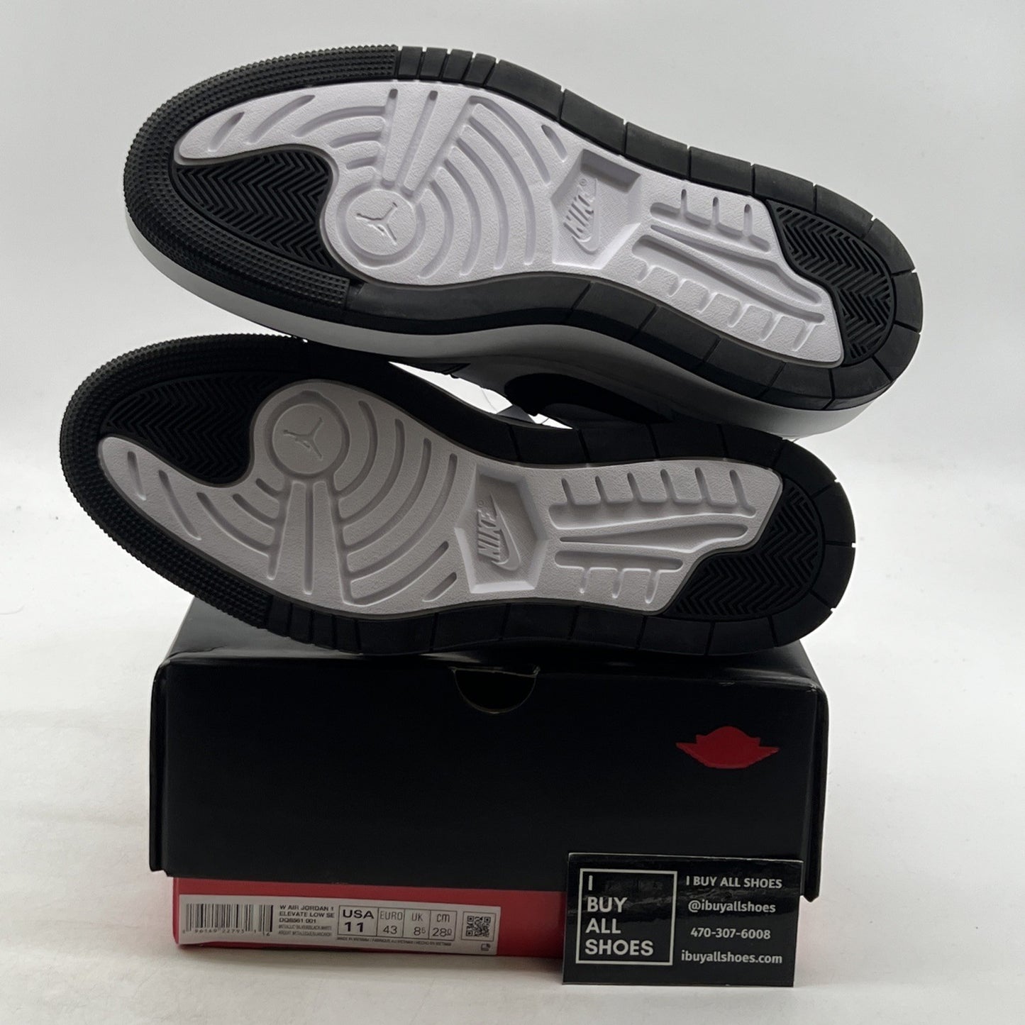 Size 11 - Air Jordan 1 Elevate SE Low Silver Toe W (DQ8561-001)