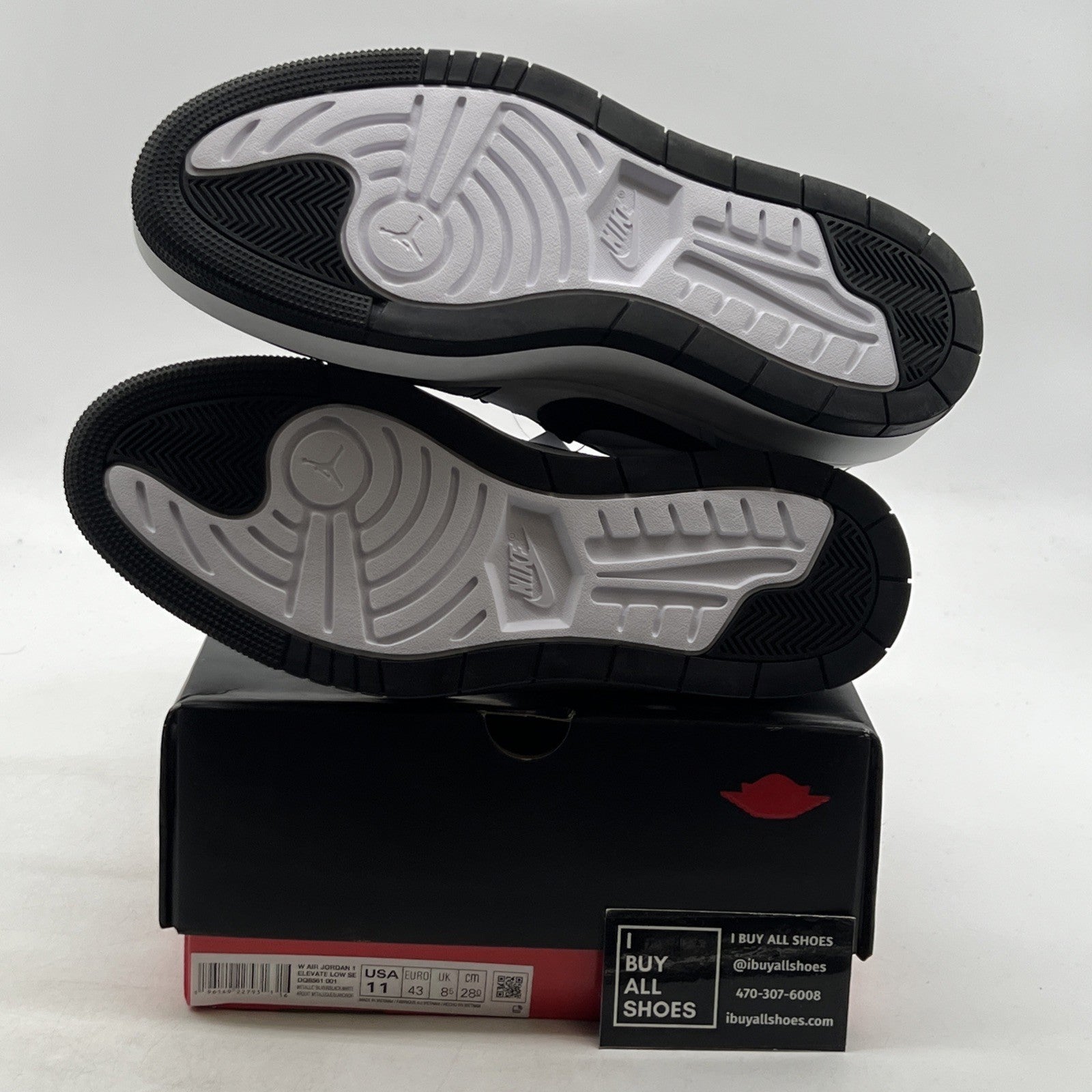 Size 11 - Air Jordan 1 Elevate SE Low Silver Toe W (DQ8561-001)