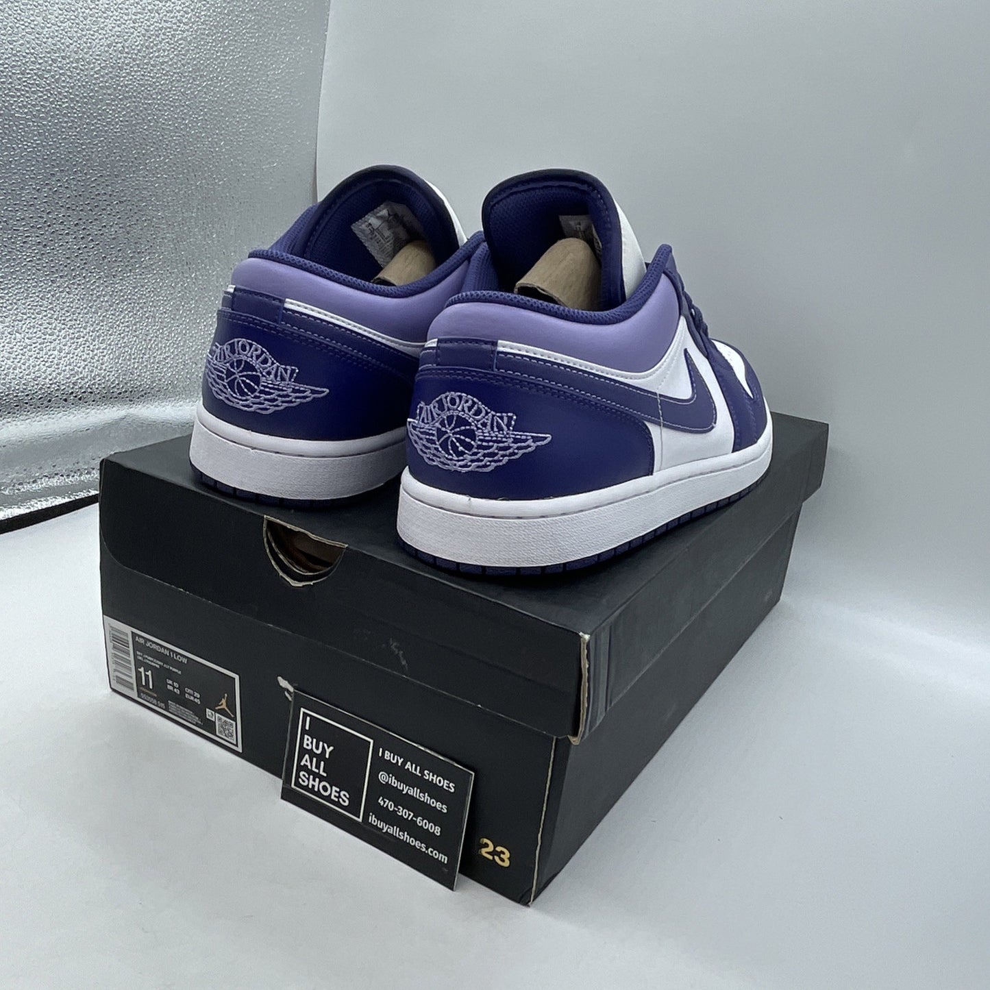 Size 11 - Air Jordan 1 Low Sky J Purple (553558-515)