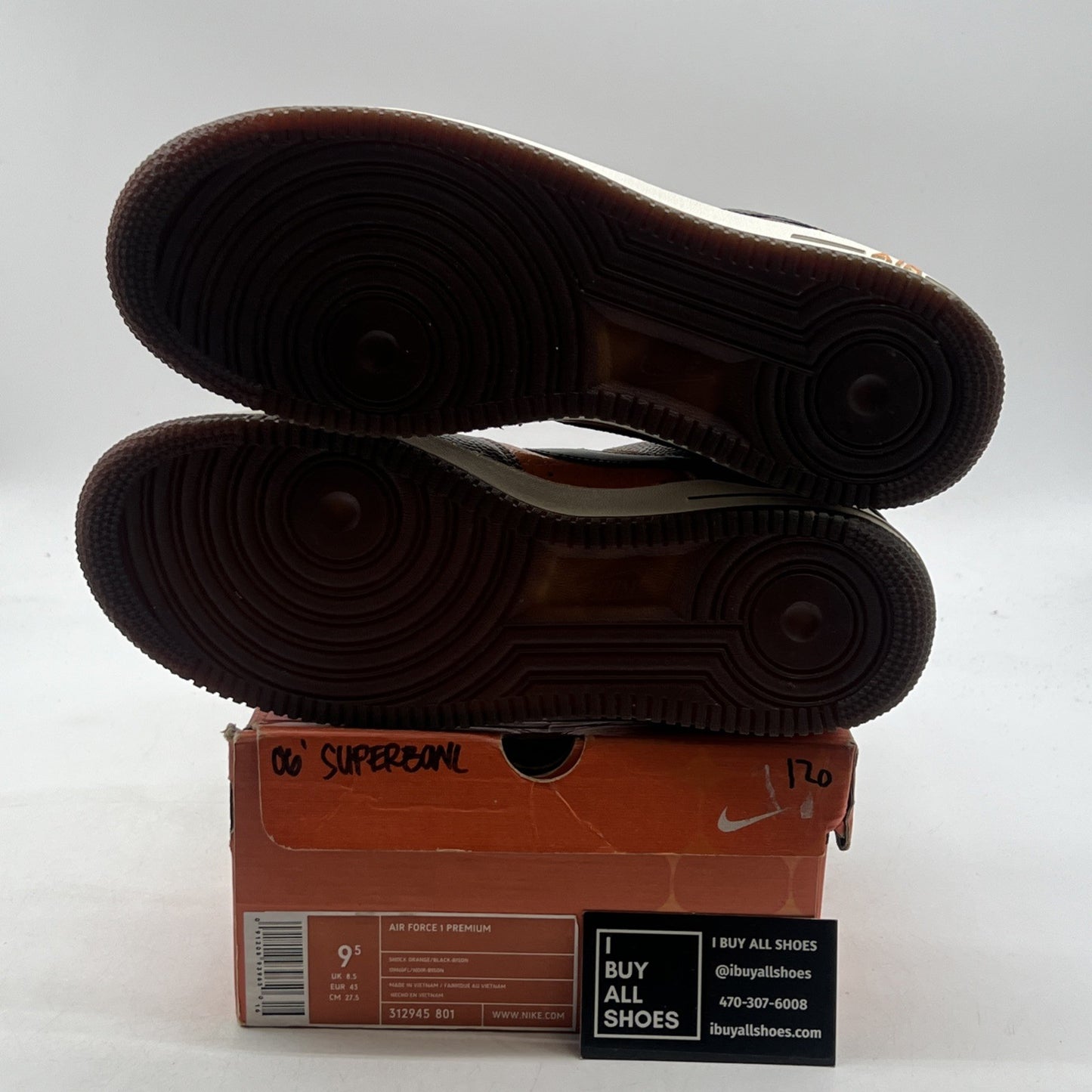 Size 9.5 - Nike Air Force 1 Premium Super Bowl (312945-801)