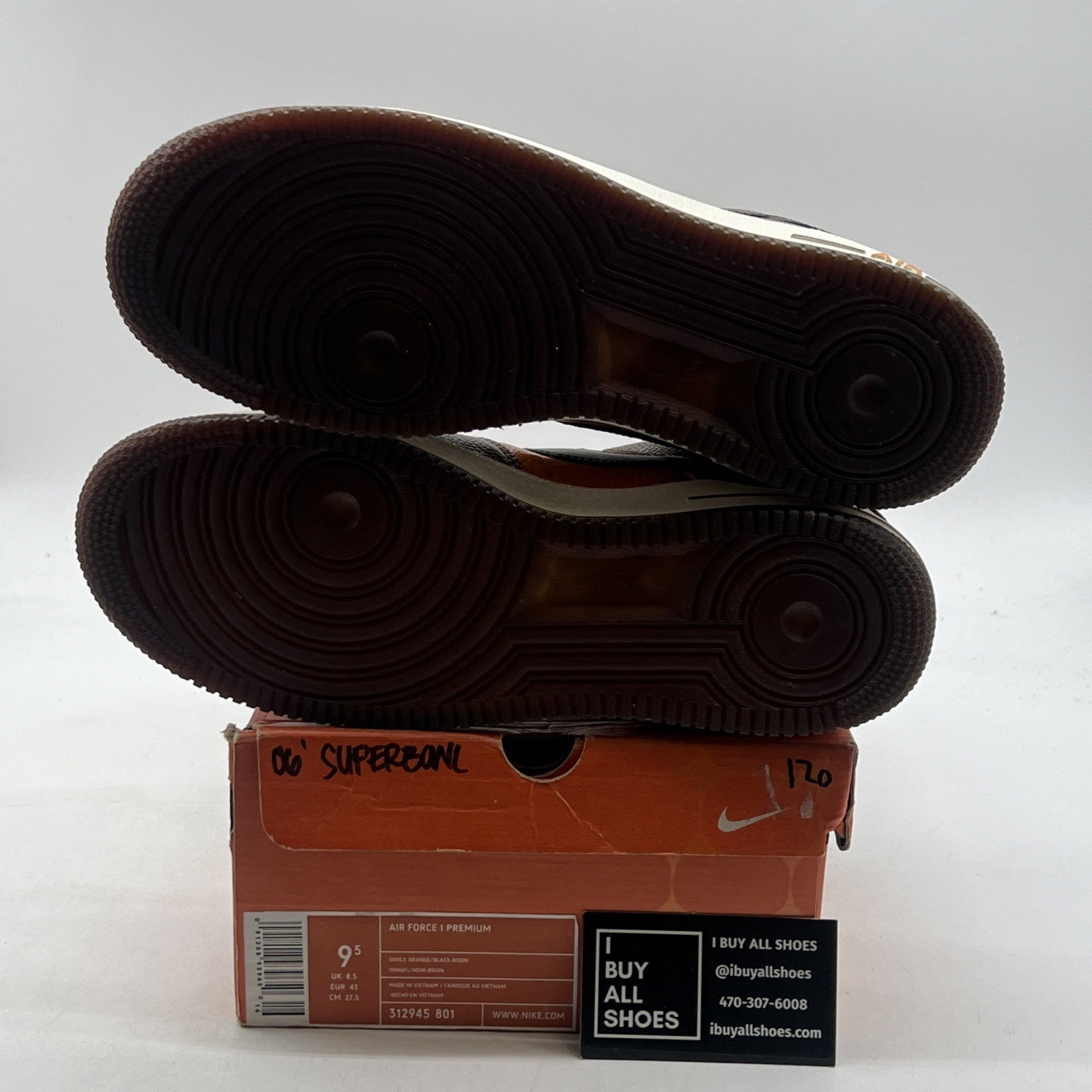 Size 9.5 - Nike Air Force 1 Premium Super Bowl (312945-801)