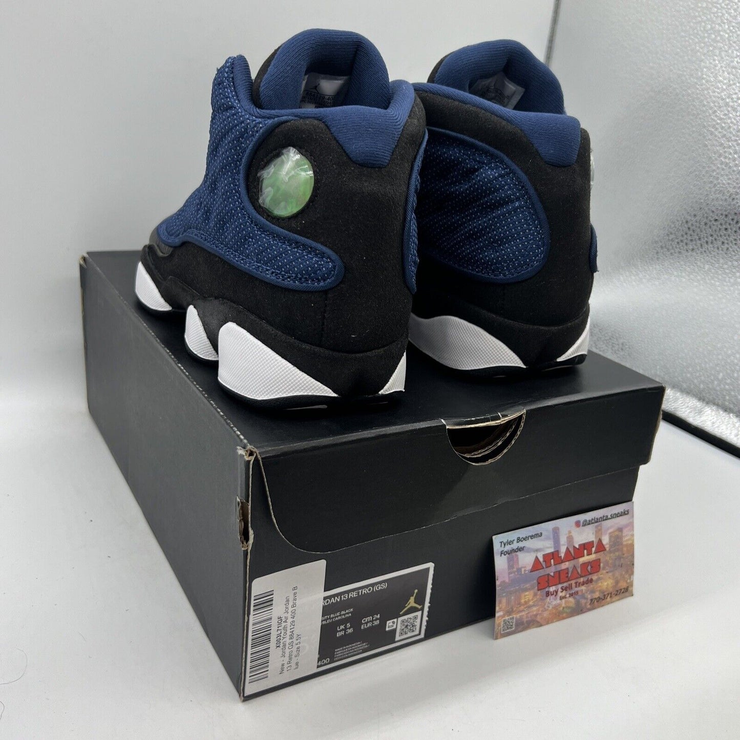 Size 5.5Y- Jordan 13 Navy 2022 Brand New Og All