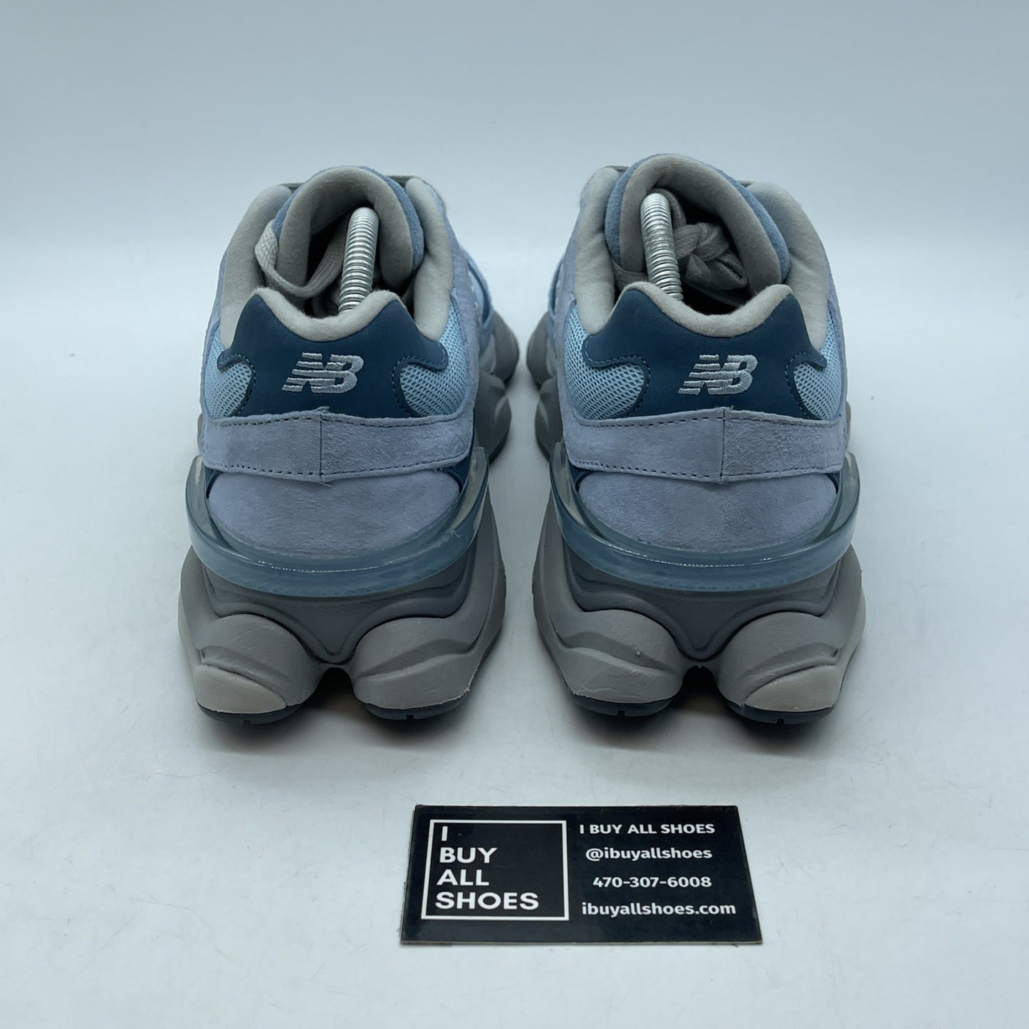 Size 10 - New Balance 9060 Chrome Blue White Suede (U9060EED)