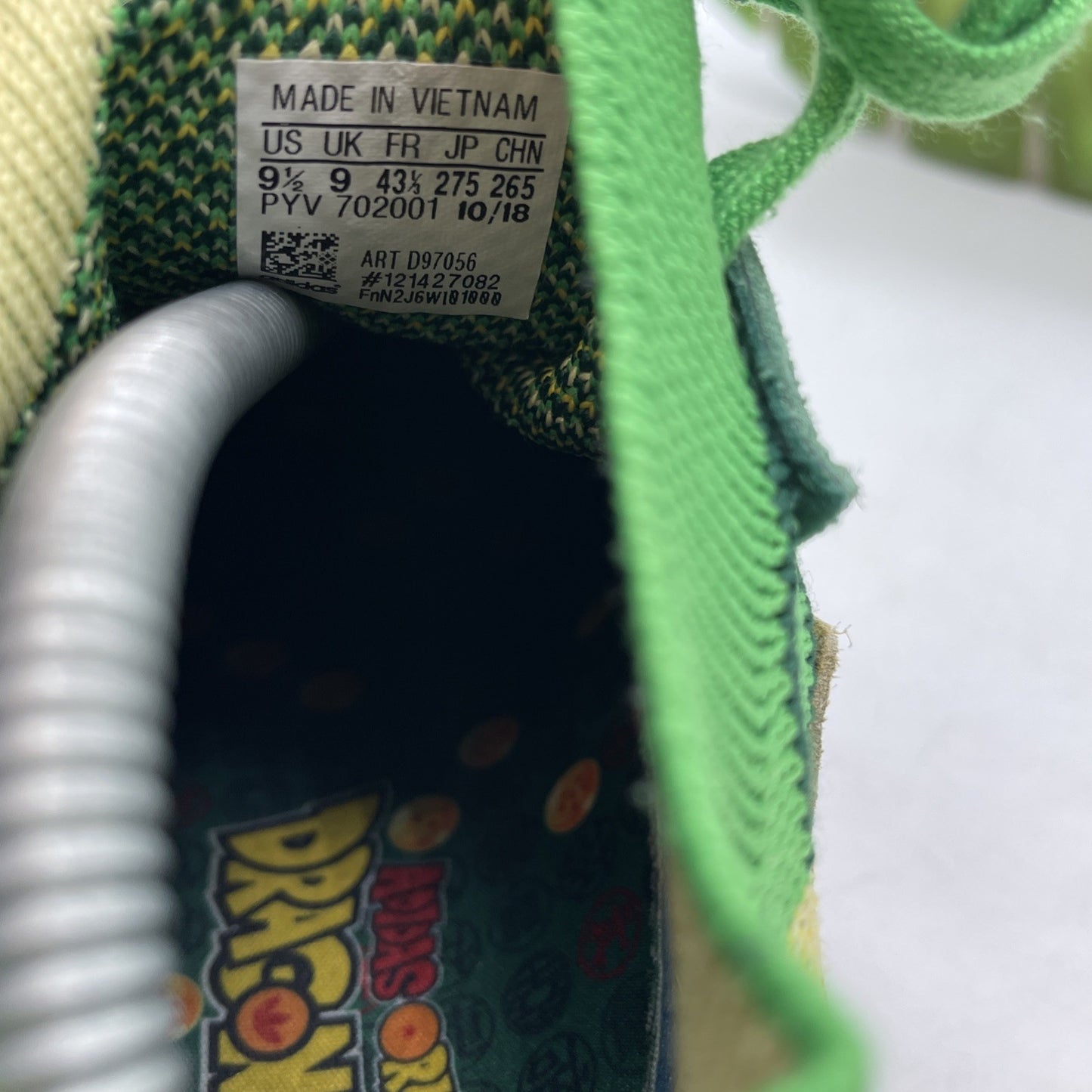 Size 9.5 - adidas Dragon Ball Z x EQT Support ADV Primeknit Mid Green (D97056)