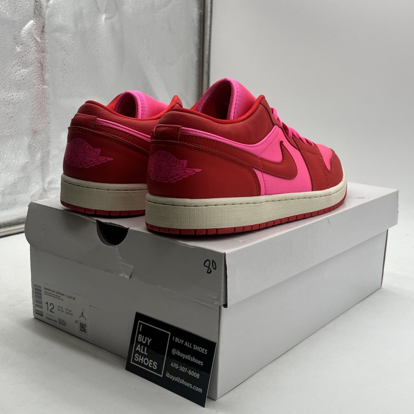 Size 12 - Air Jordan 1 SE Low Pink Blast W (FB9893-600)