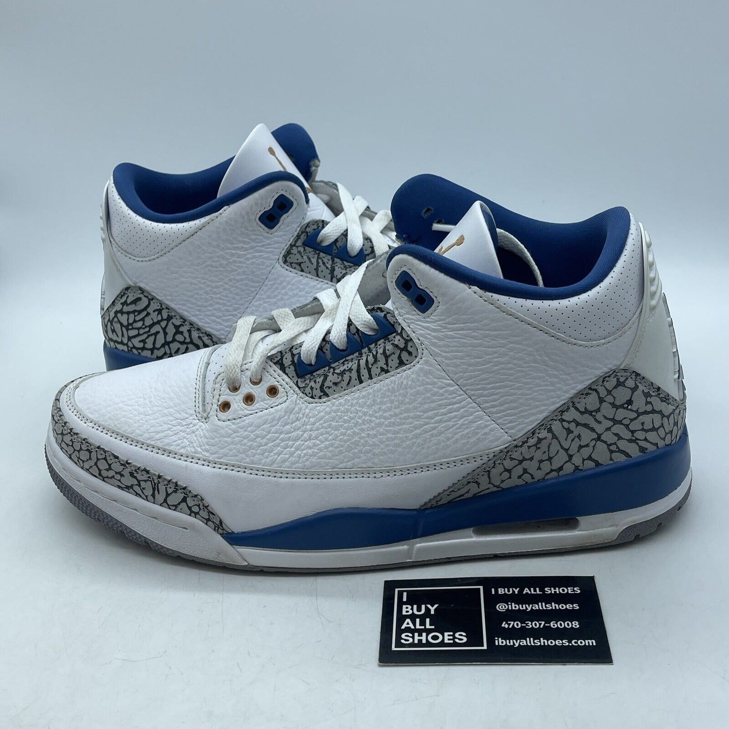 Size 11 - Jordan 3 Retro Mid Washington Wizards Blue White Grey (CT8532-148)