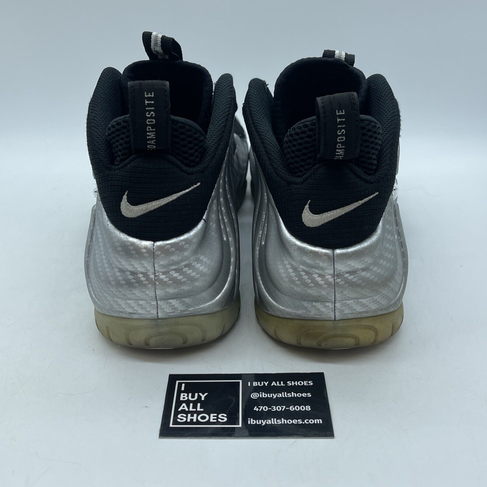 Size 11.5 - Nike Air Foamposite Pro ‘Silver Surfer’ Silver Black (616750-004)
