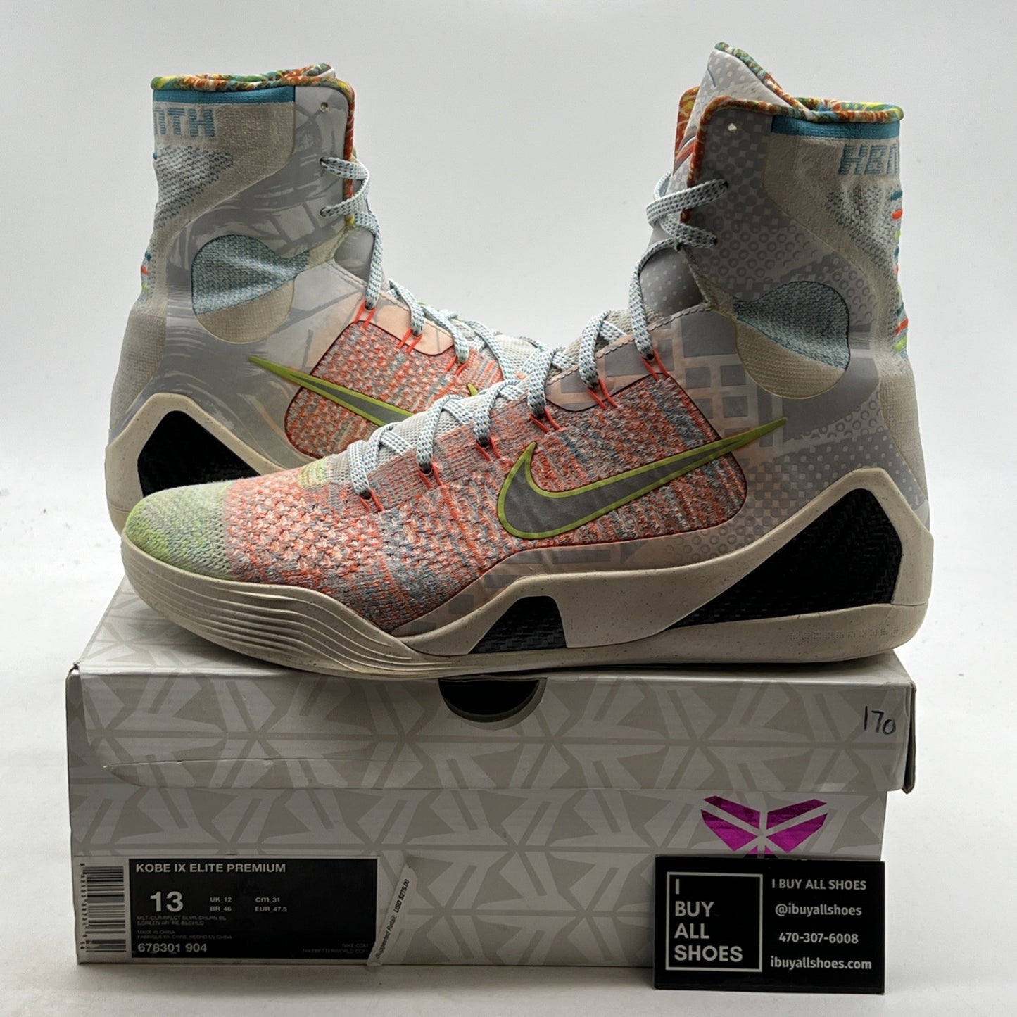 Size 13 - Nike Kobe 9 Elite Premium What The Kobe (678301-904)