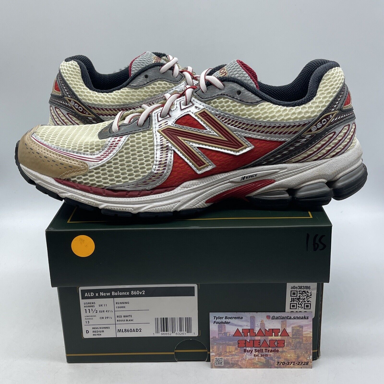 Size 11.5 - New Balance Aimé Leon Dore x 860v2 Red Grey Black (ML860AD2)